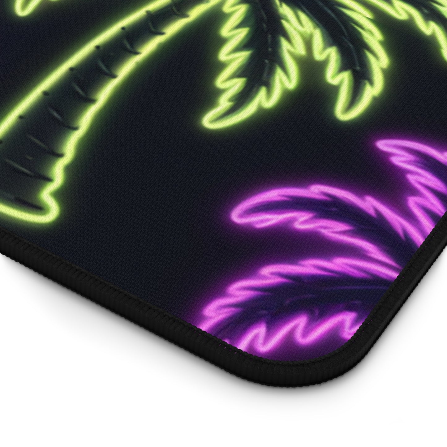 Neon Palm Tree Desk Mat