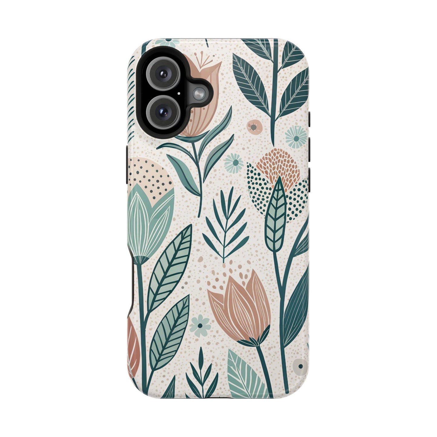 Swedish Inspired Floral design iPhone Tough Case