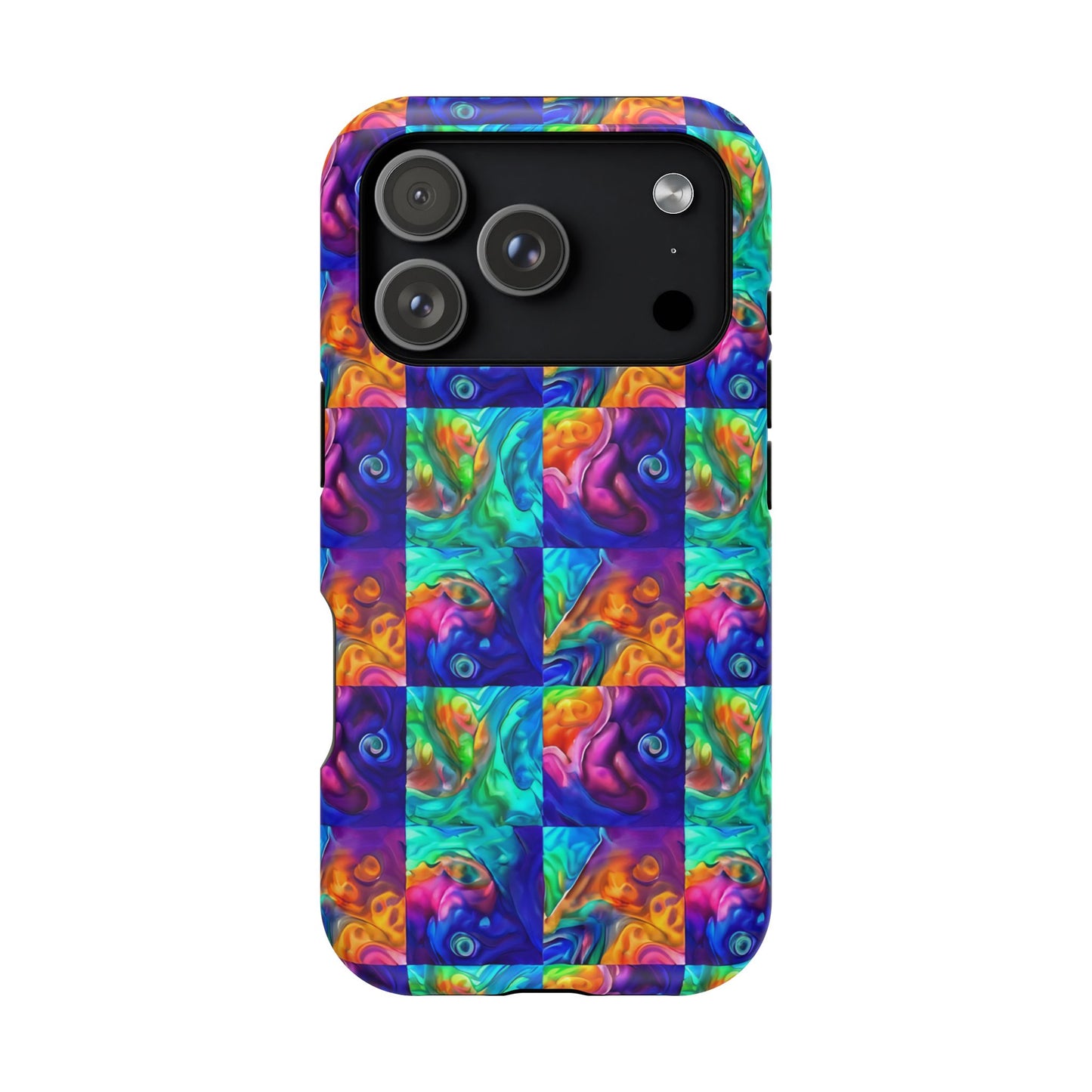 Abalone Swirl iPhone Case — Glowing Shell Impact-Resistant Case