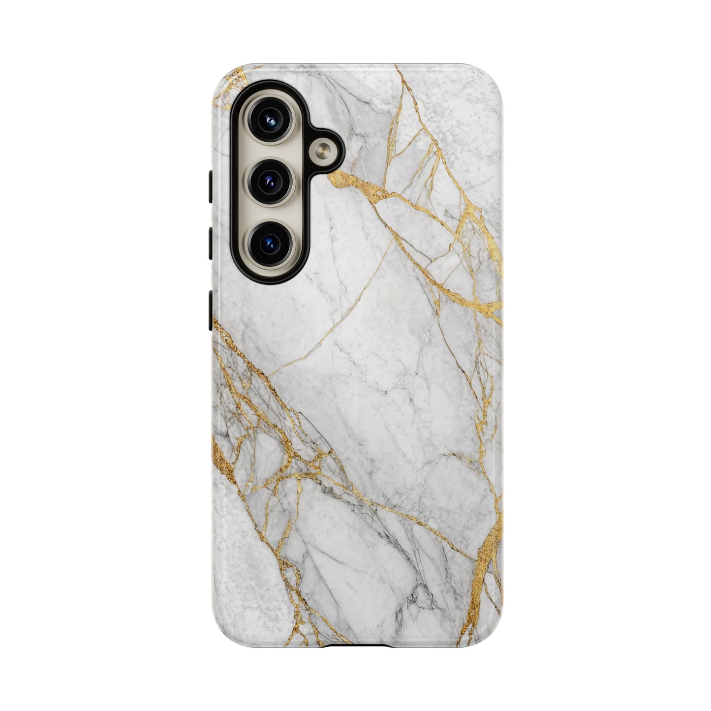 Golden White Marble Samsung Phone Case