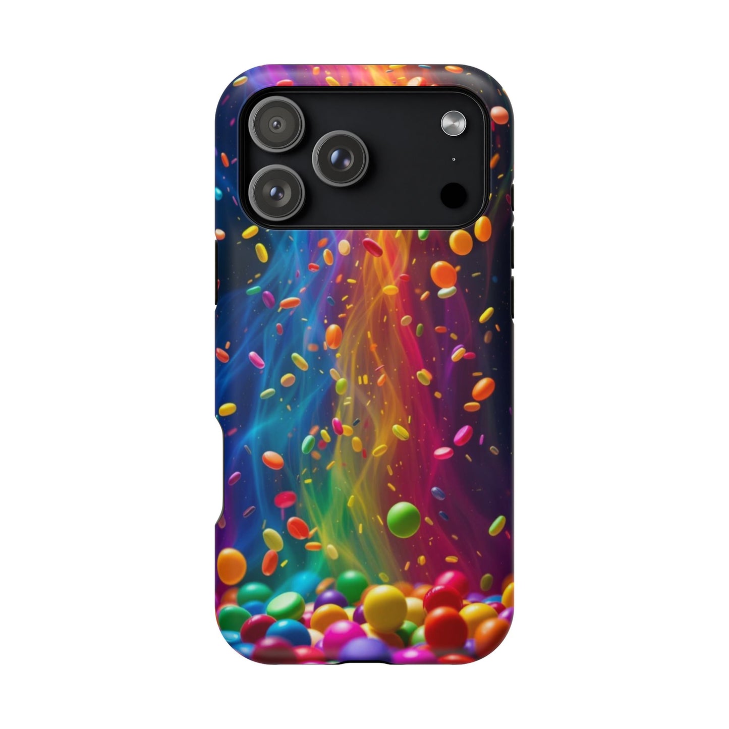 Rainbow Candy Rain iPhone Tough Case