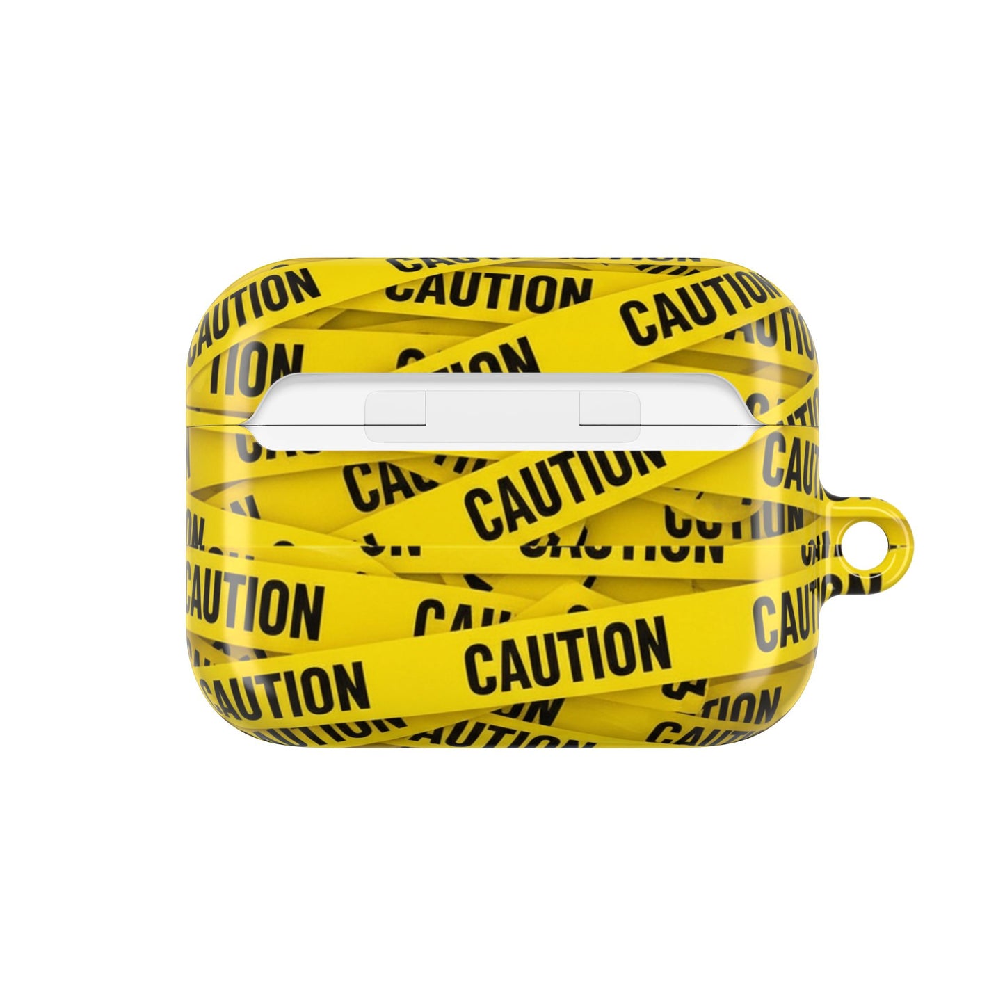 Caution Tape Covered AirPod Case