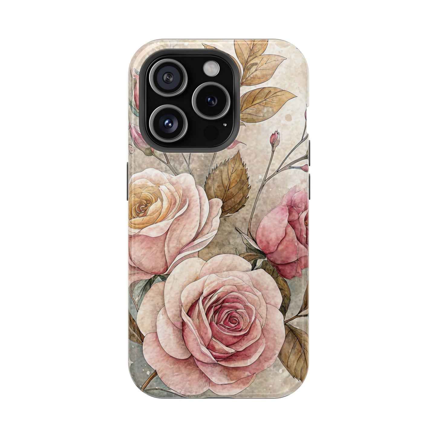 Vintage Rose iPhone Tough Case