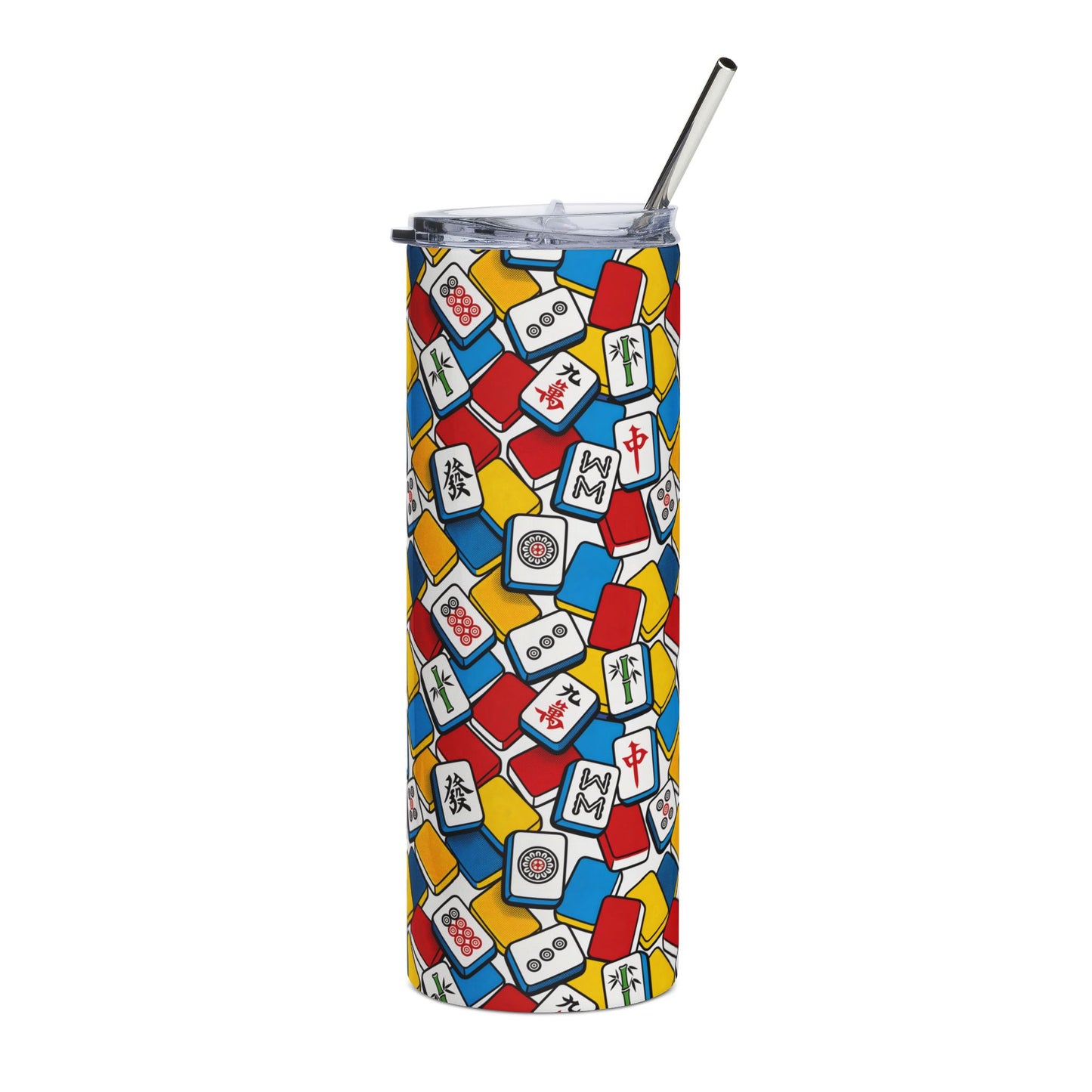 Vibrant Mahjong Collection – 20 oz Stainless Steel Tumbler