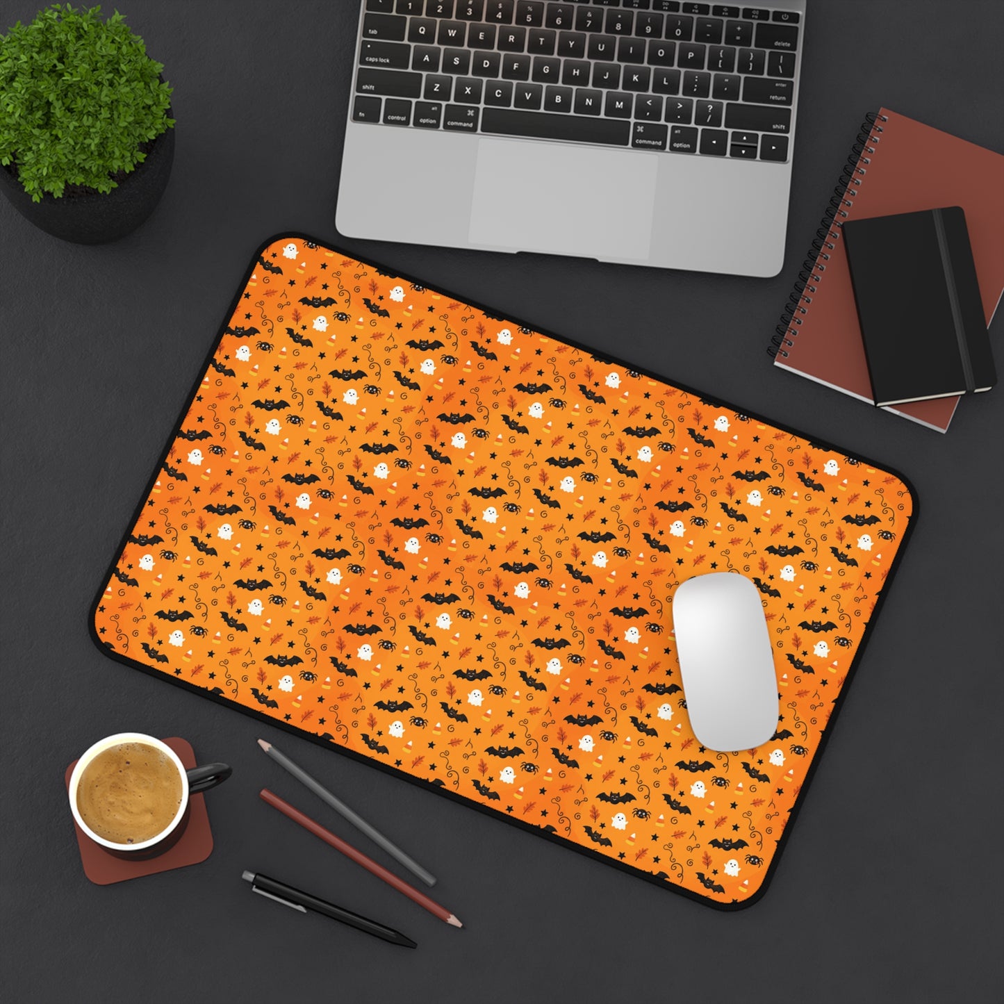 Boo-tiful Halloween Candy Pattern Desk Mat