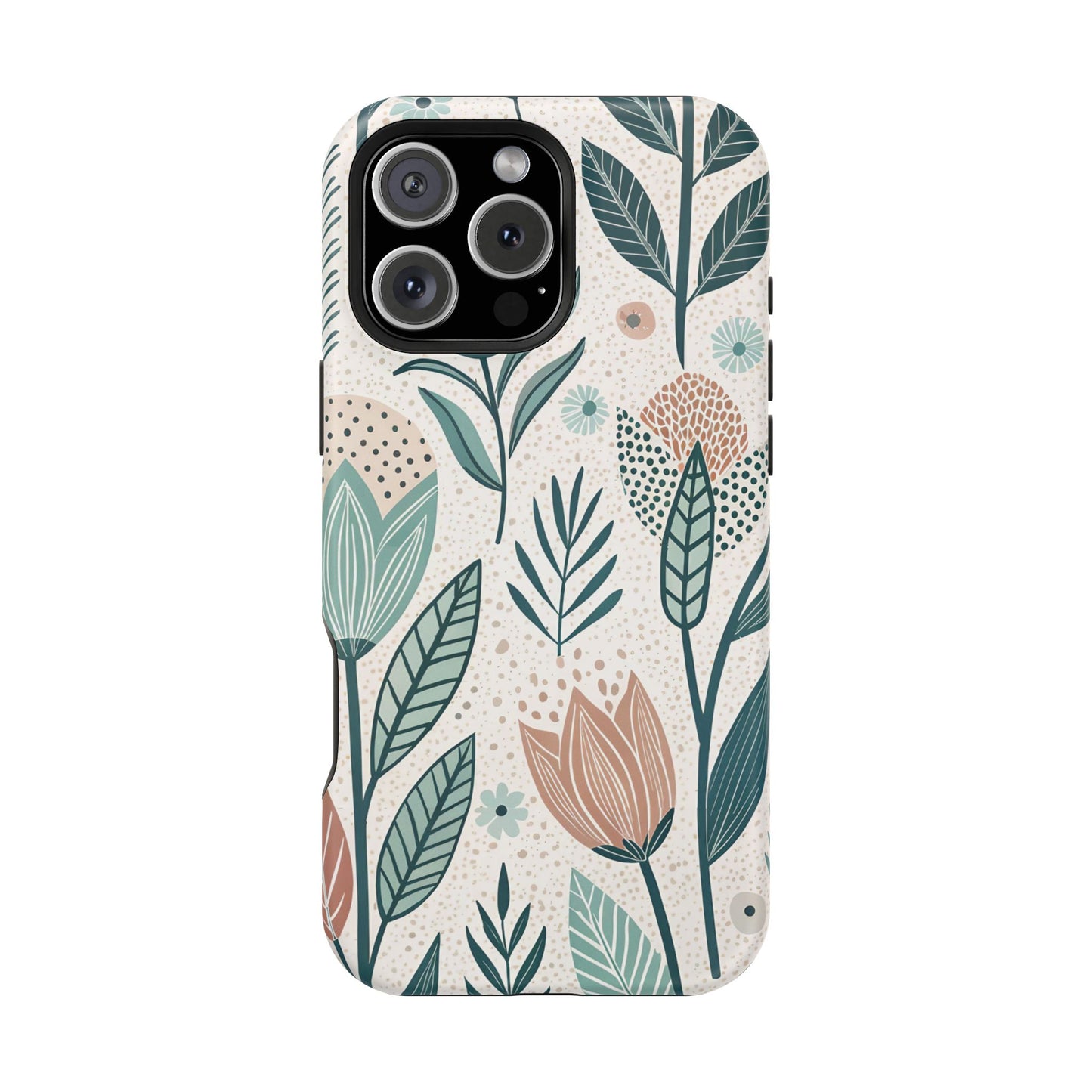 Swedish Inspired Floral design iPhone Tough Case
