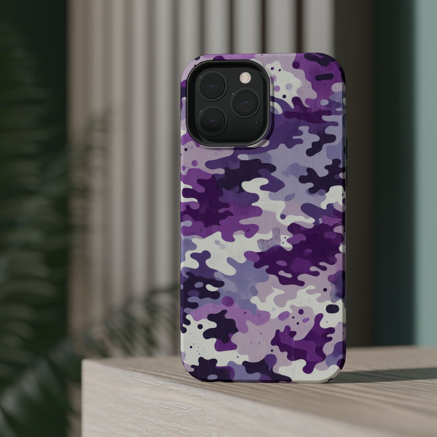 Purple Camouflage Design iPhone Tough Case -