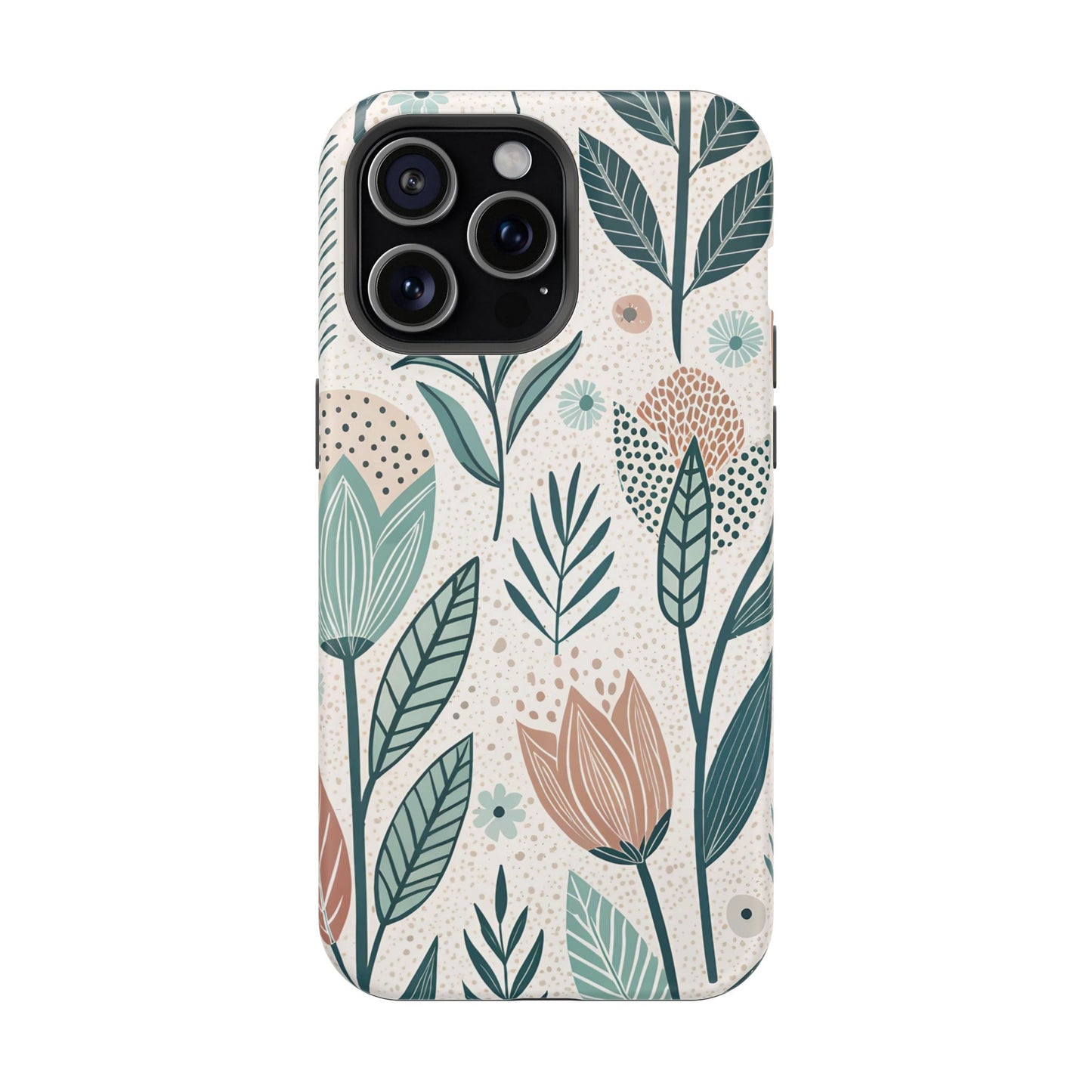 Swedish Inspired Floral design iPhone Tough Case