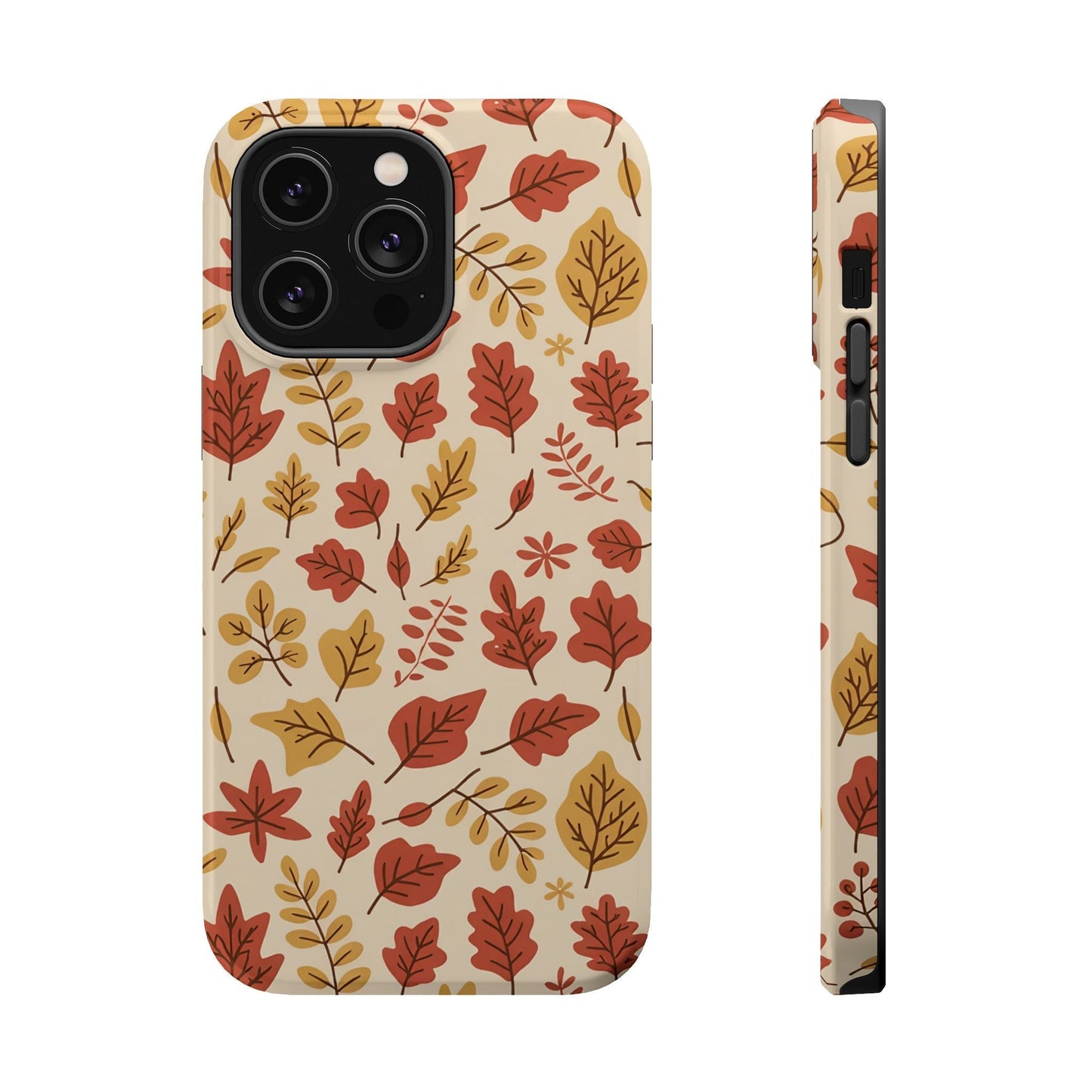 Fall Leaves iPhone case with autumn leaf pattern and durable protective design
