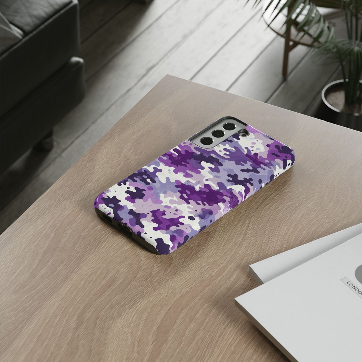 Purple Camouflage Samsung Phone Case