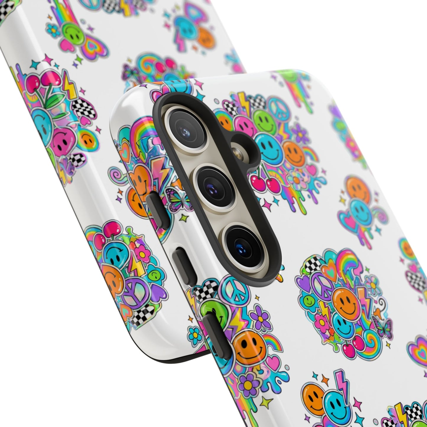 Retro Dopamine-Inspired Samsung Tough Phone Case