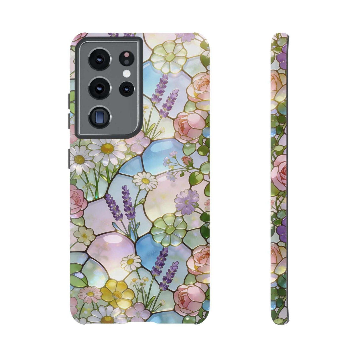 Floral Stained Glass Samsung Phone Case — Tough Cases