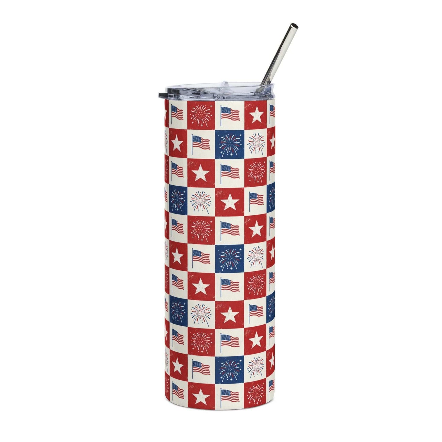 250th July 4th Patriotic Stainless Steel Tumbler