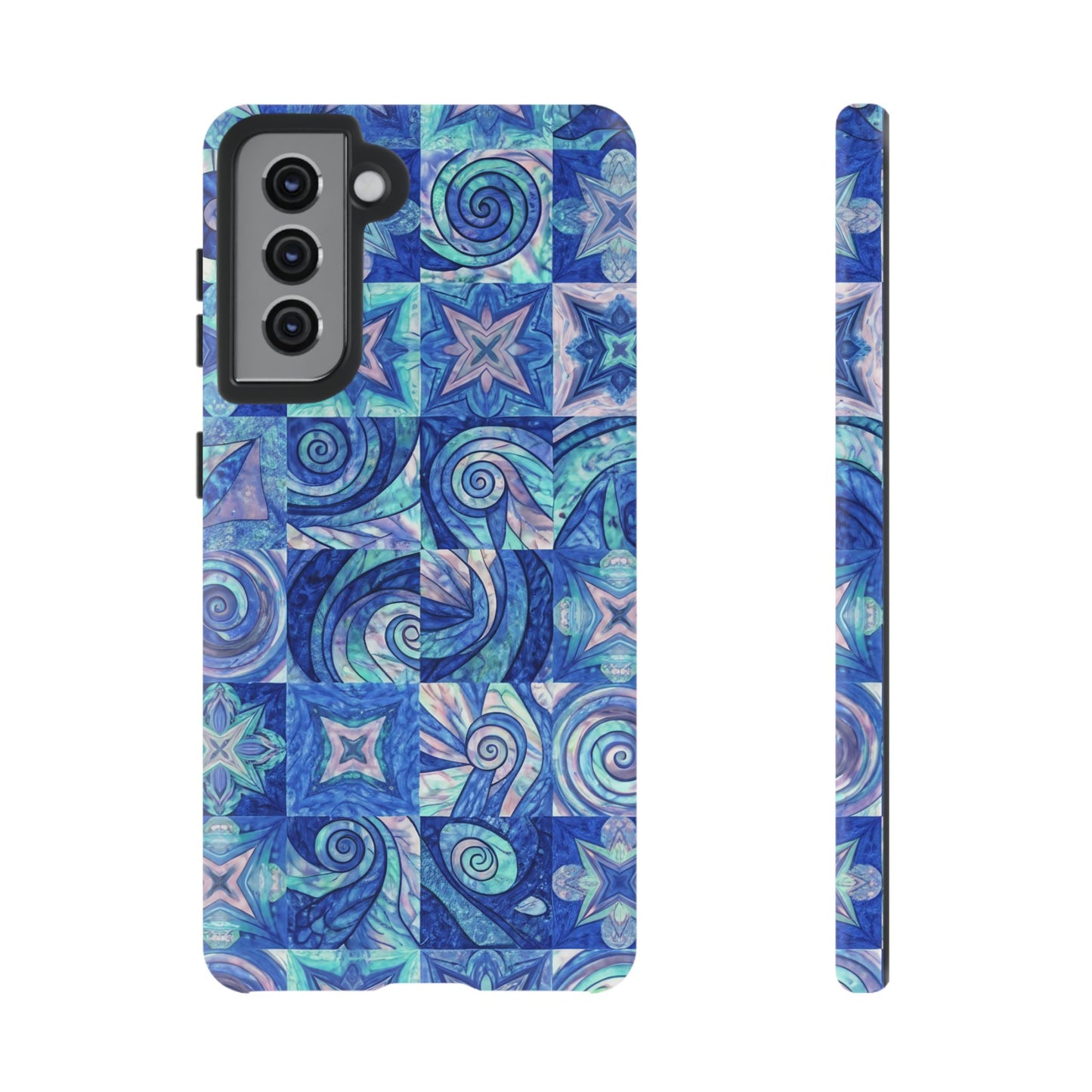 Sea Blue Abstract Samsung Tough Phone Case