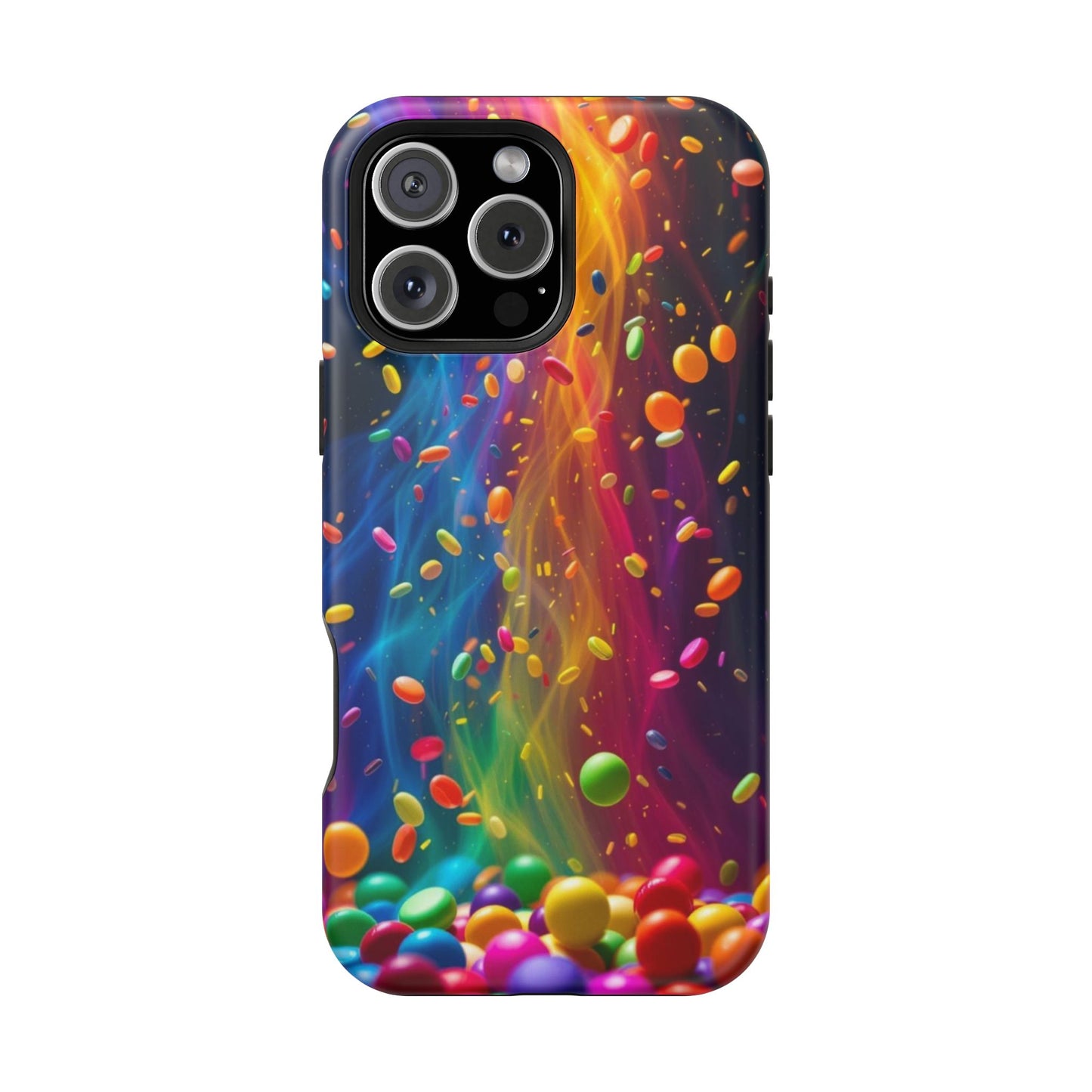 Rainbow Candy Rain iPhone Tough Case