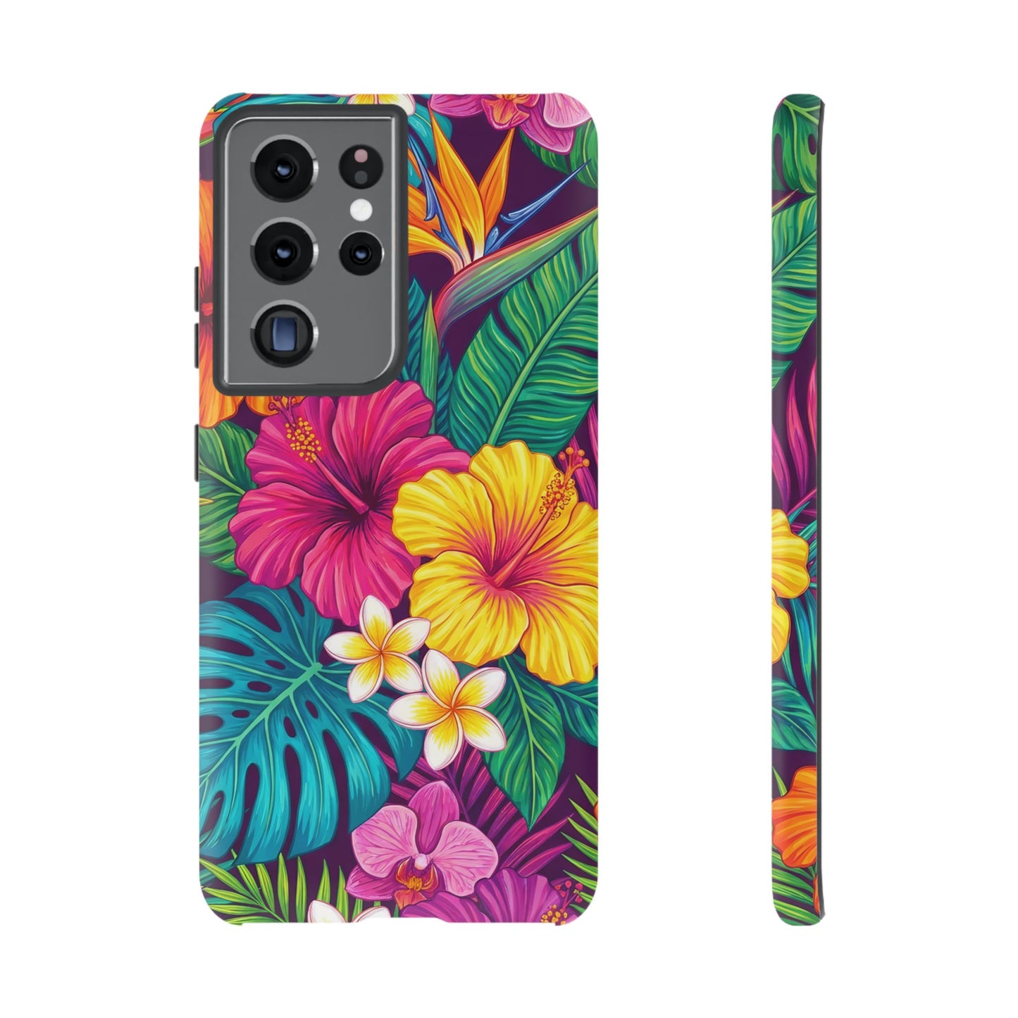 Tropical Samsung Phone Case — Vibrant Floral Tough Case
