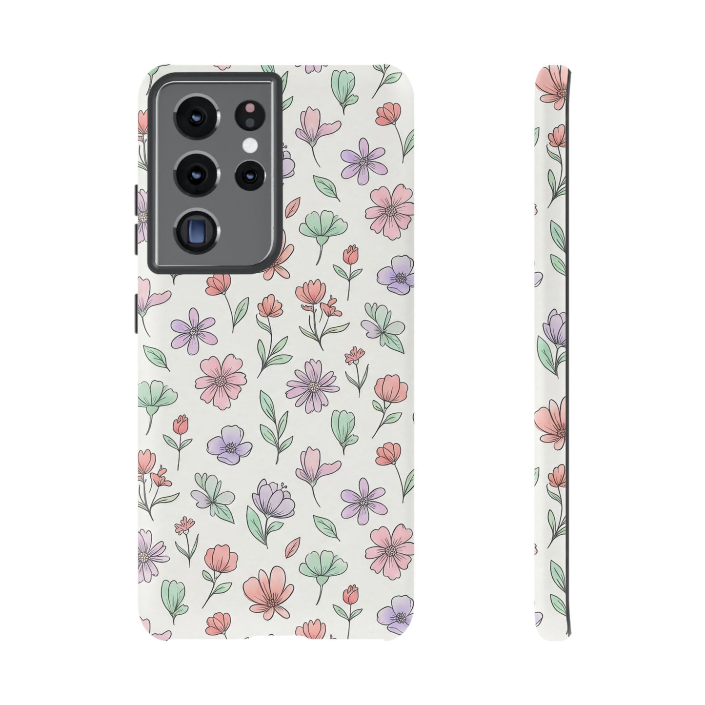 Floral Tough Cases — Artistic Flower Samsung Phone Case