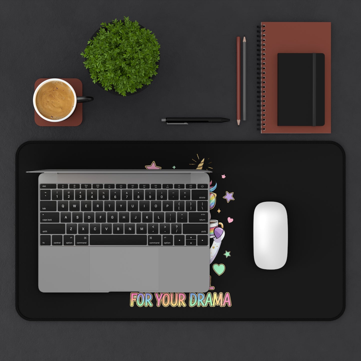 Whimsical Desk Mat for Home Office or Holiday Workspace Decor