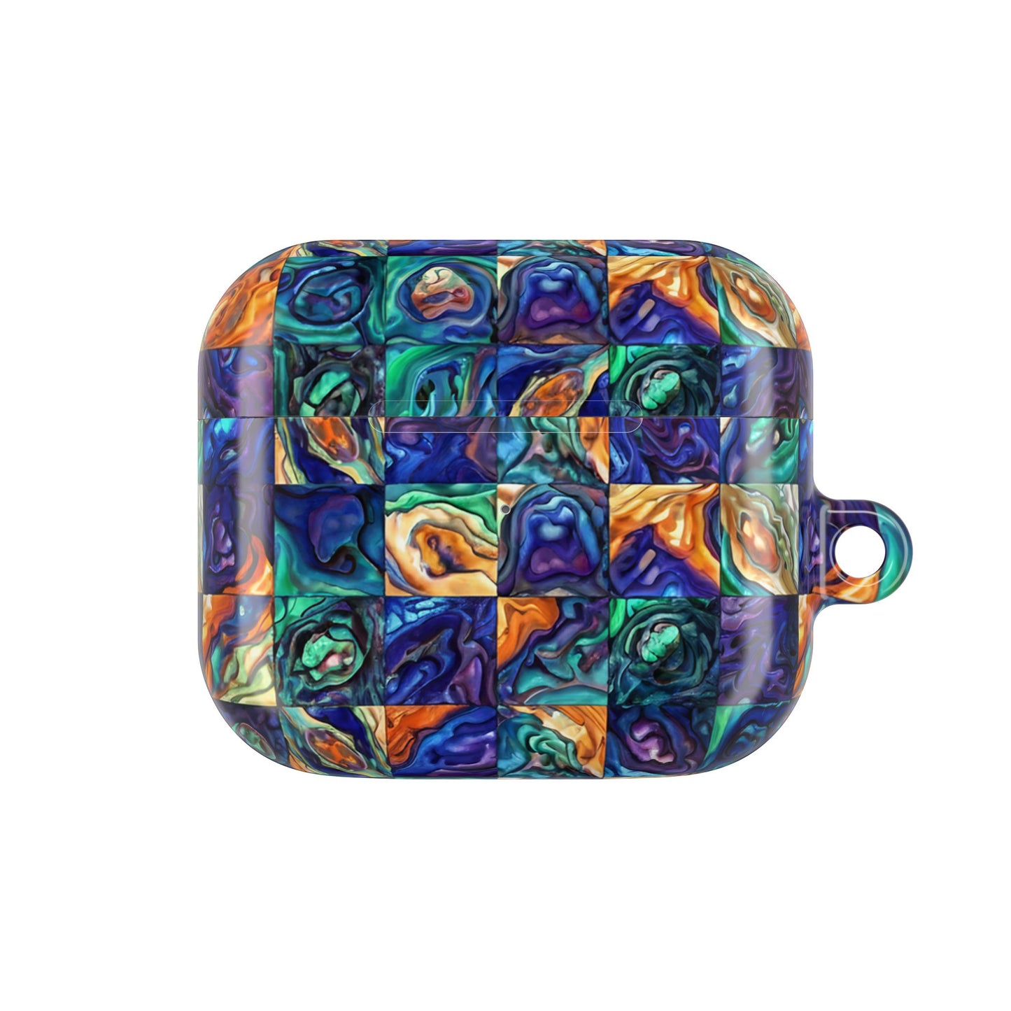 Blue & Purple Seascape AirPod Case — Abstract Ocean-Inspired Protective Cover