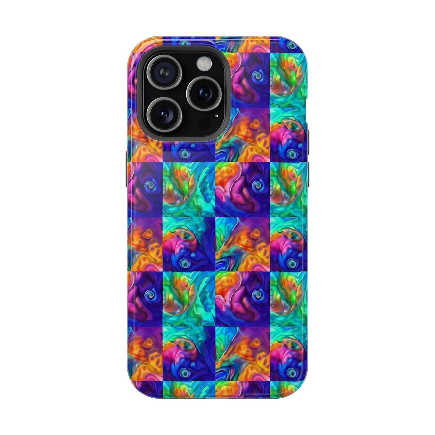 Abalone Swirl iPhone Case — Glowing Shell Impact-Resistant Case