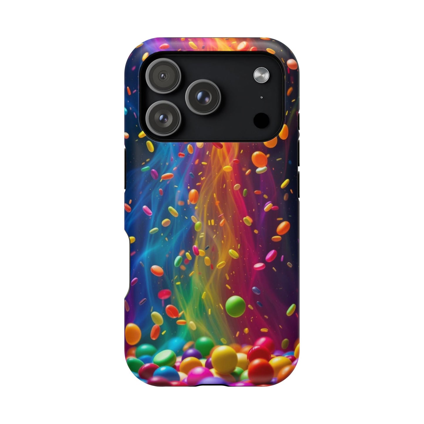 Rainbow Candy Rain iPhone Tough Case