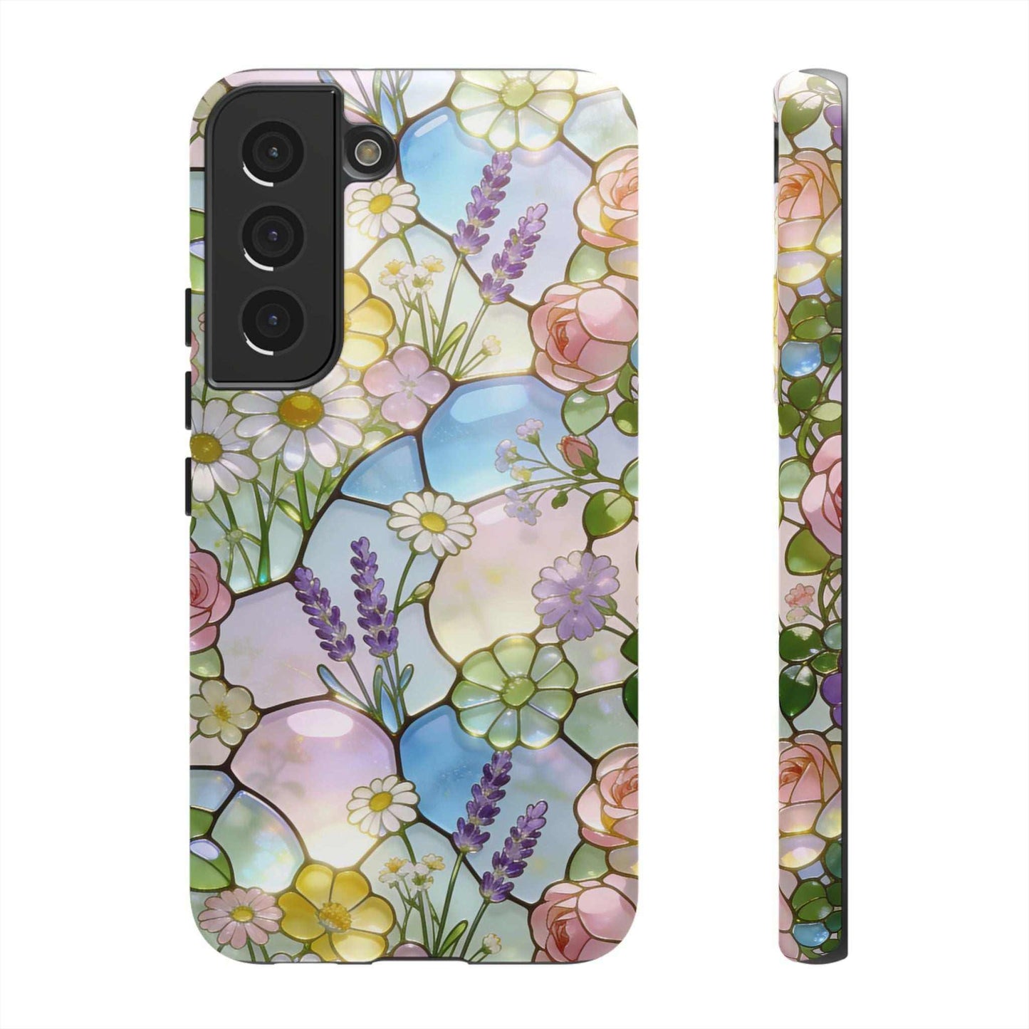 Floral Stained Glass Samsung Phone Case — Tough Cases