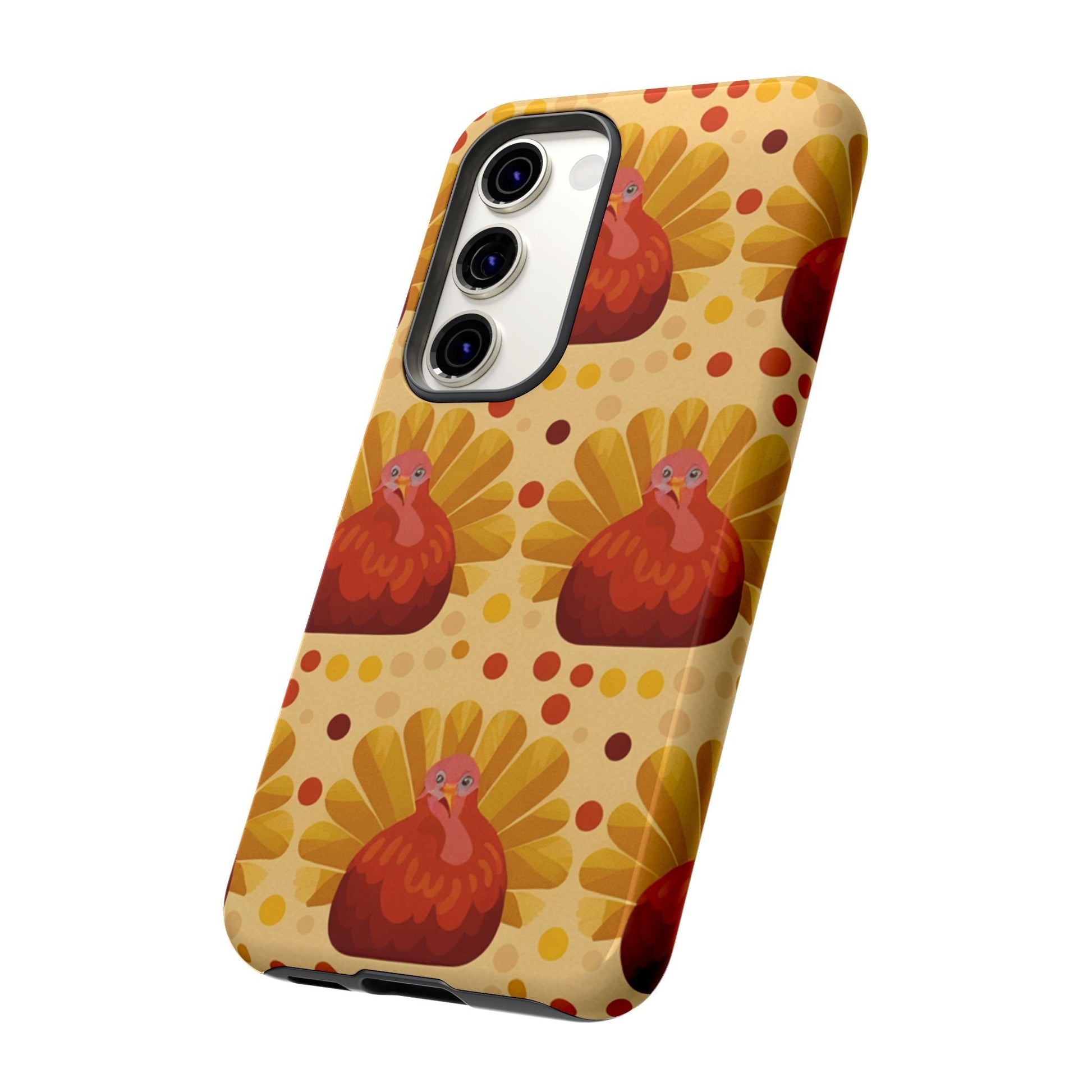 Turkey Samsung phone case with festive turkey design and protective dual-layer shock absorption for Samsung phones