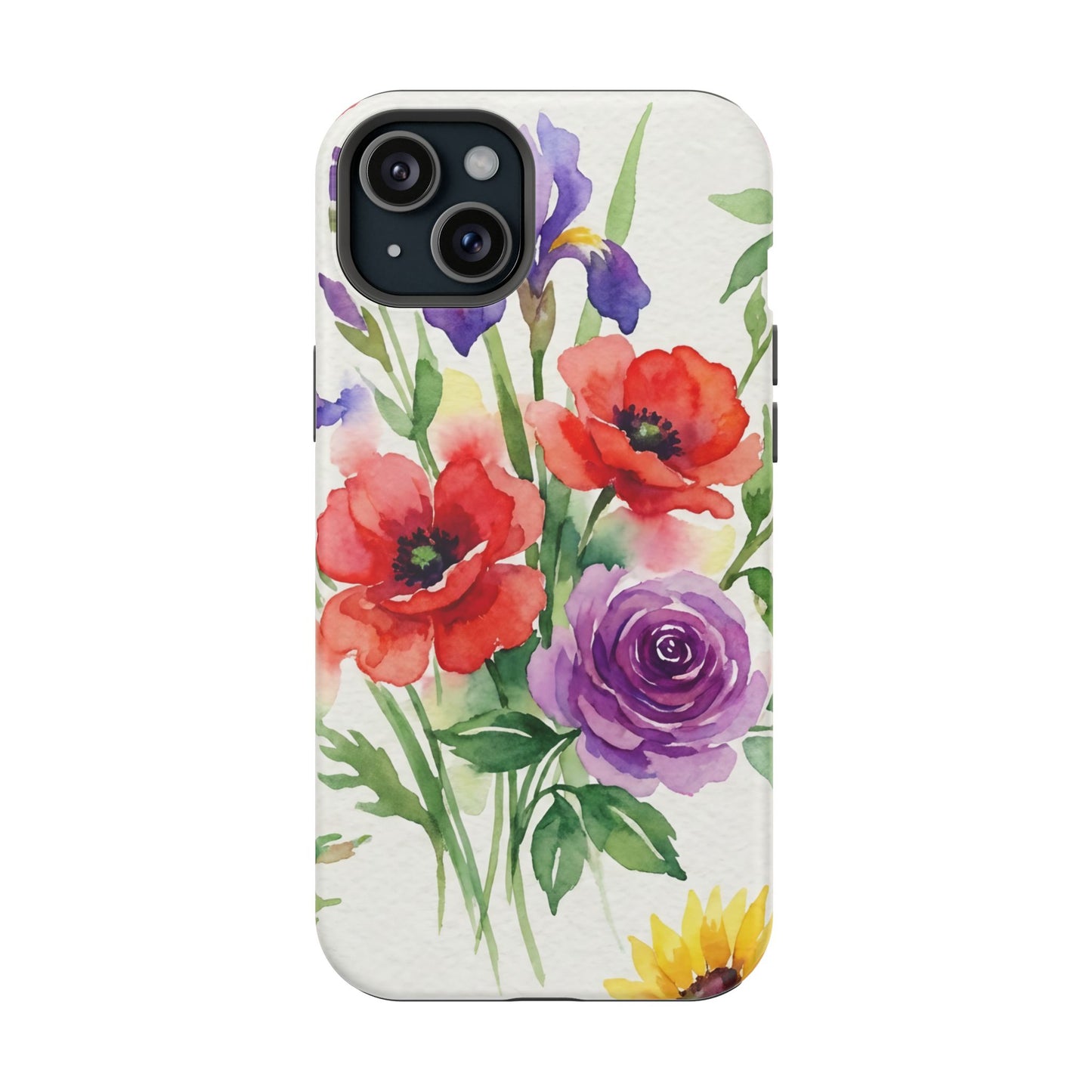 iPhone Case — Watercolor Bouquet Magnetic Impact-Resistant Case