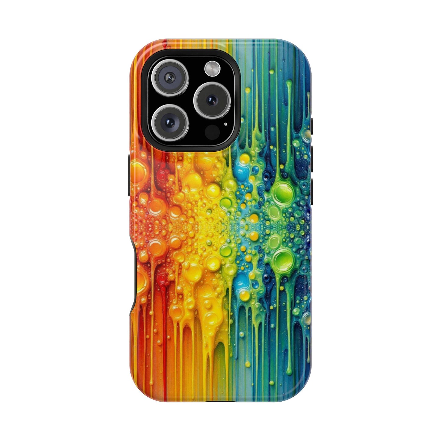 Rainbow Paint Splash iPhone Tough Case