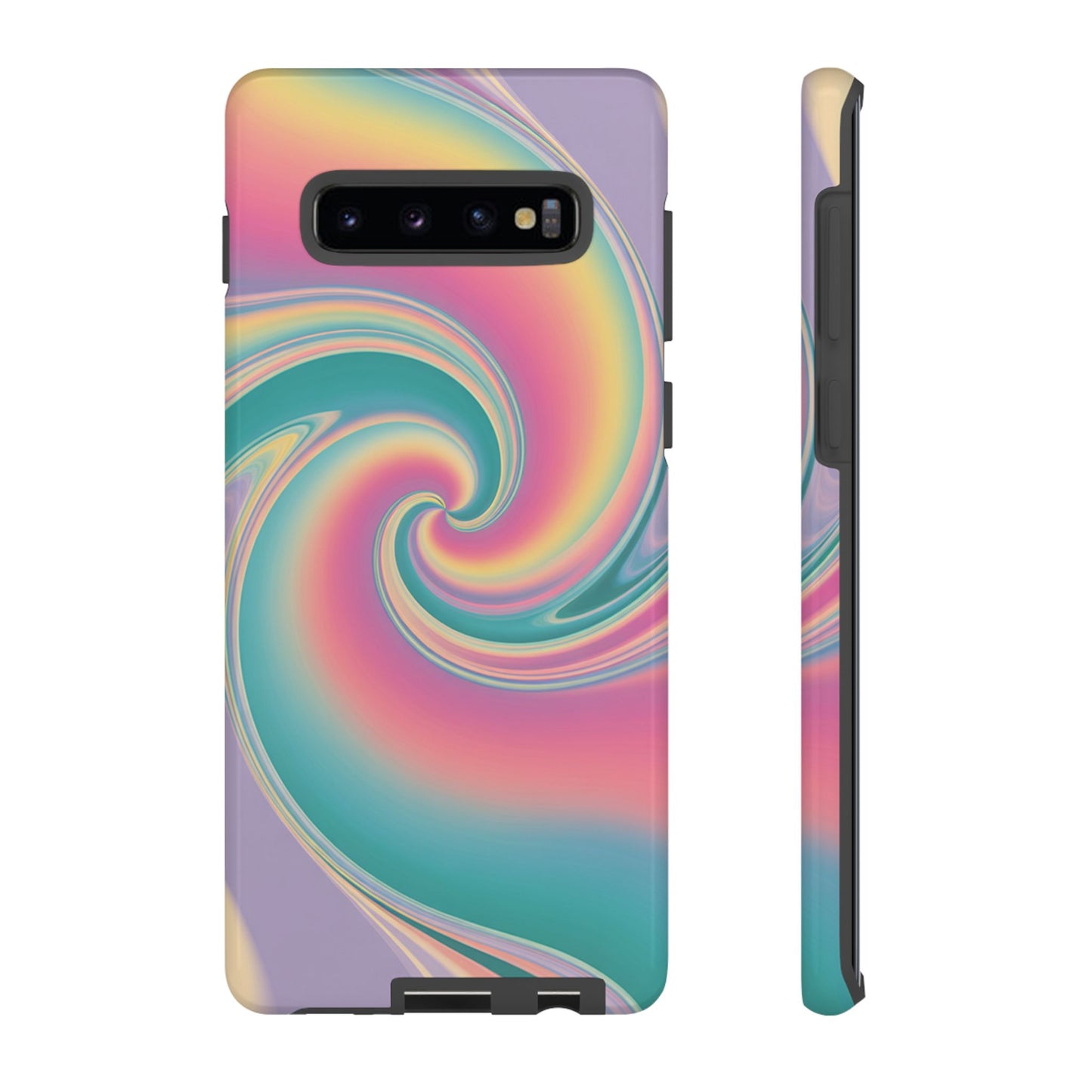 Cotton Candy Rainbow Swirl Design Samsung Tough Case