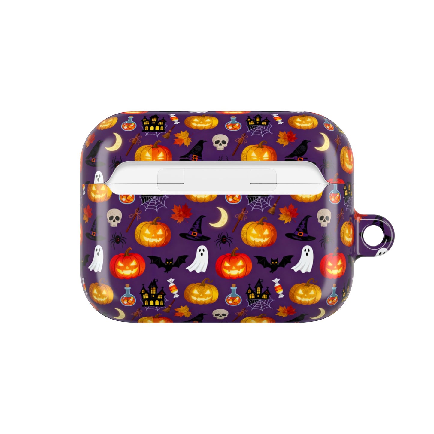 Halloween Pattern AirPod Case — Cute Pumpkin, Ghost & Bat Protective Cover