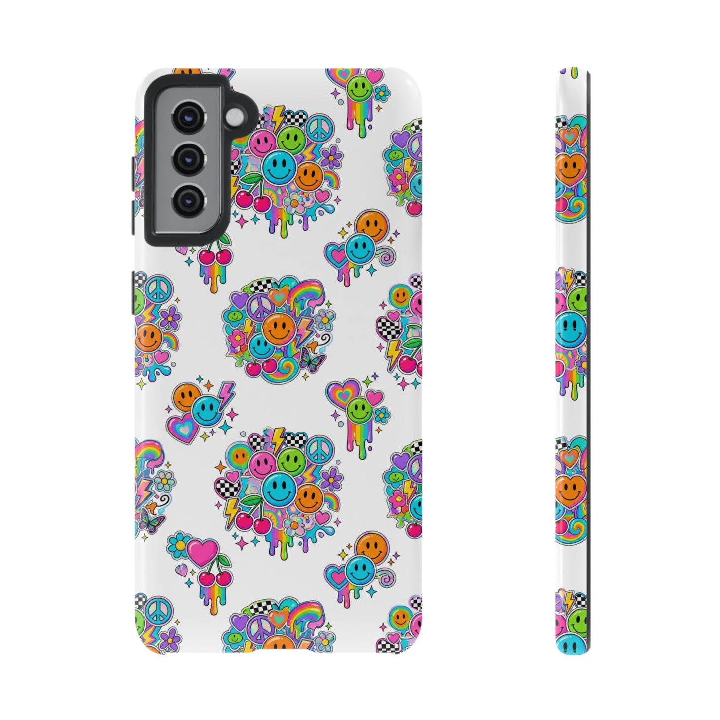 Retro Dopamine-Inspired Samsung Tough Phone Case