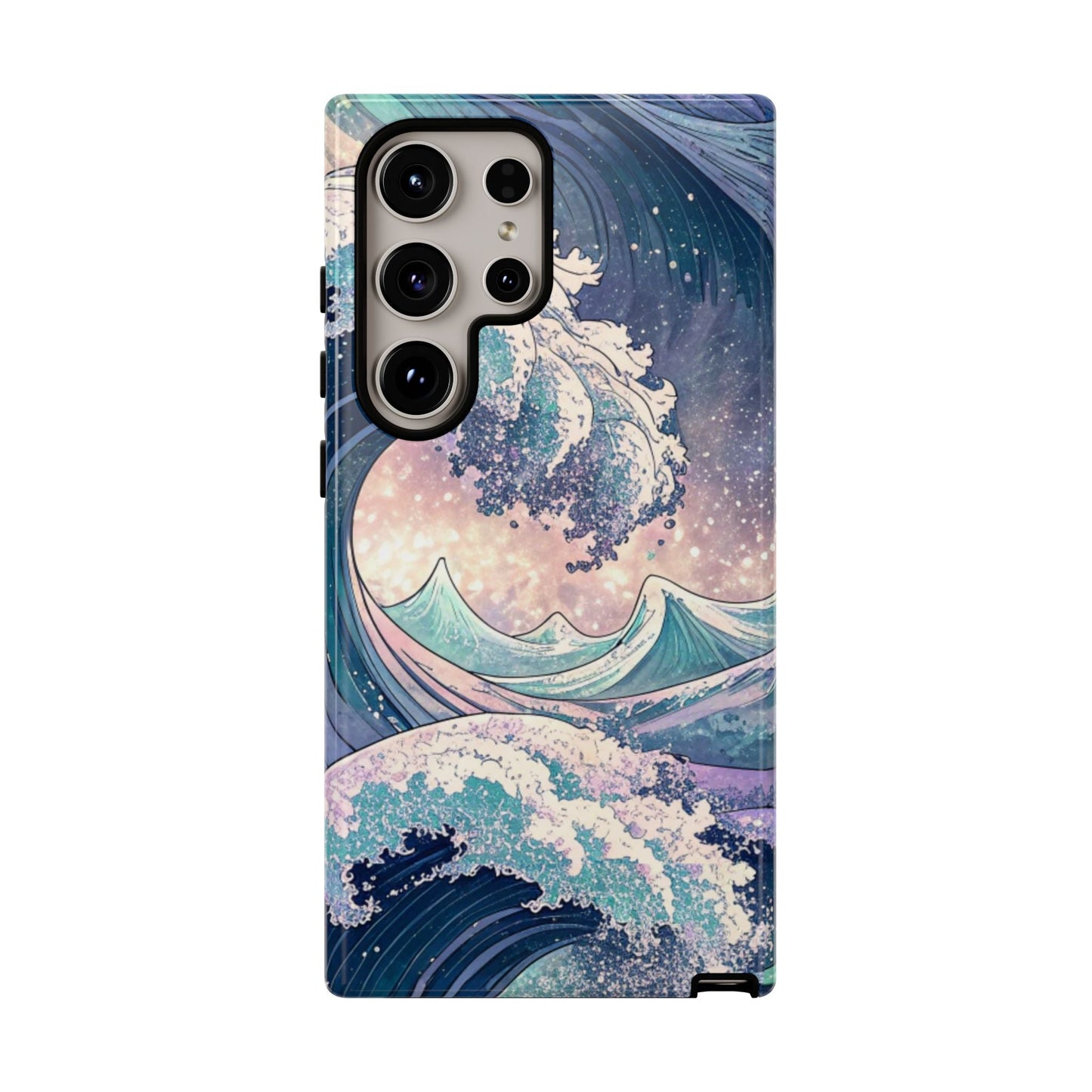 Crashing Waves Samsung tough phone case with durable material and beach-inspired wave design for Samsung Galaxy models
