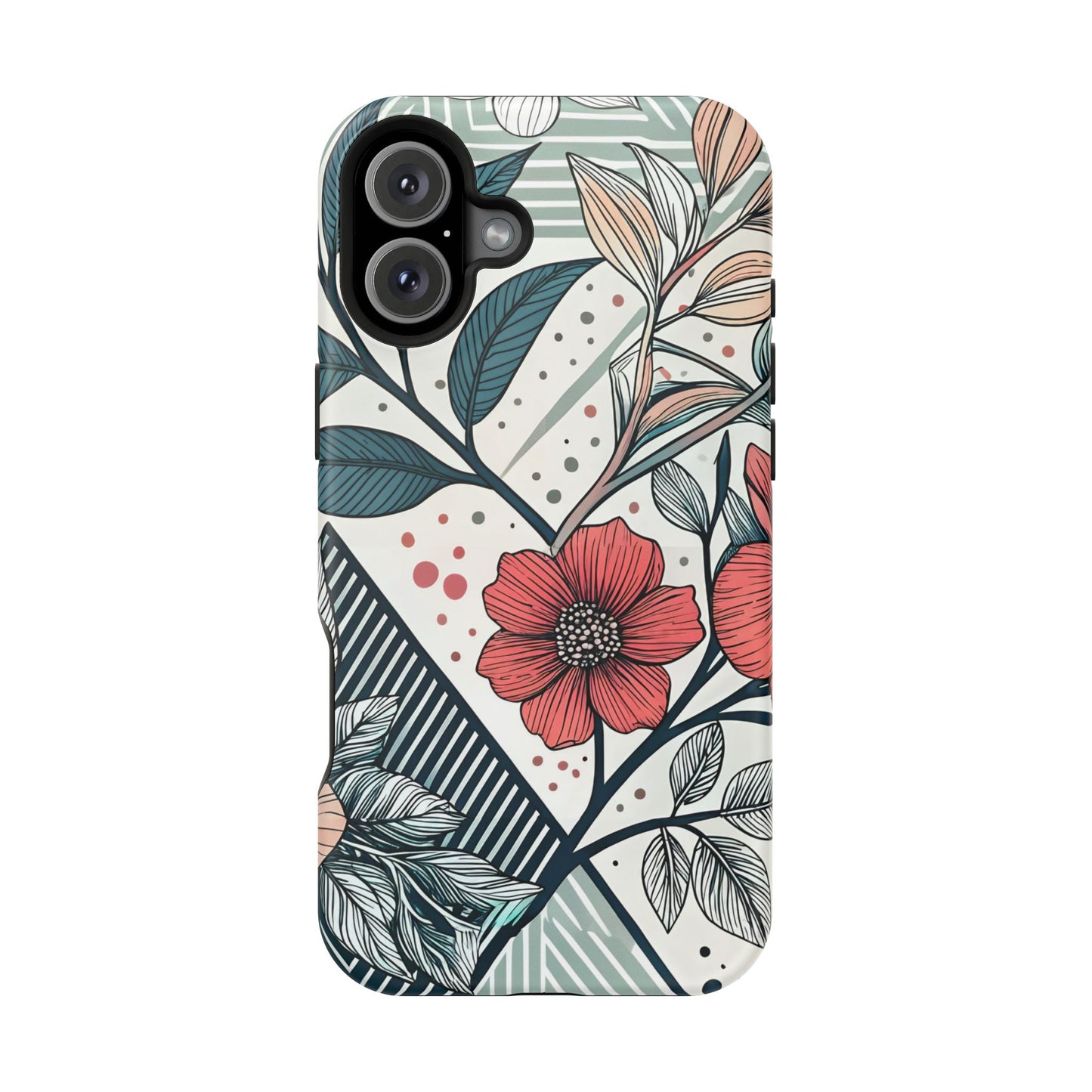 Geometric Flower iPhone Tough Case