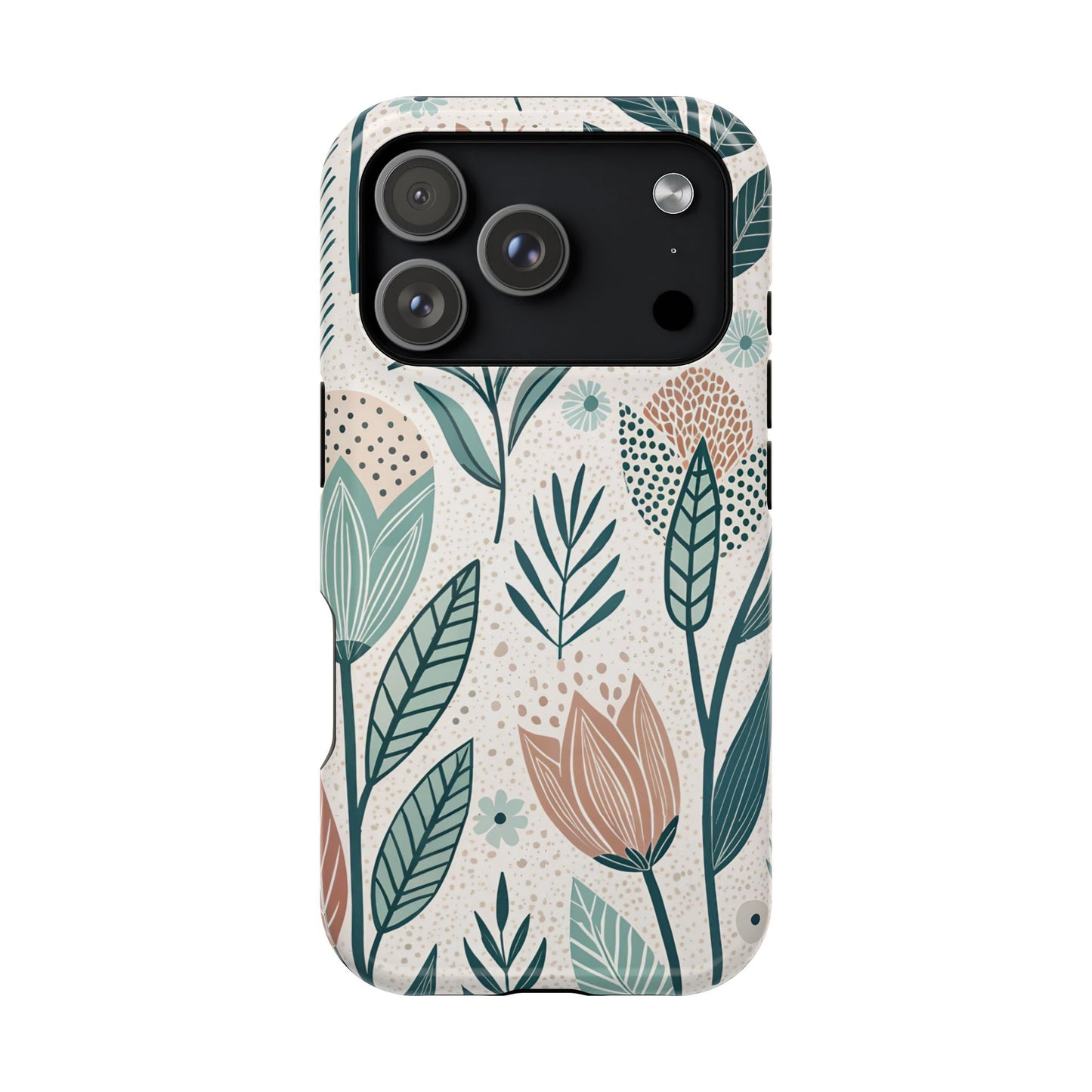 Swedish Inspired Floral design iPhone Tough Case