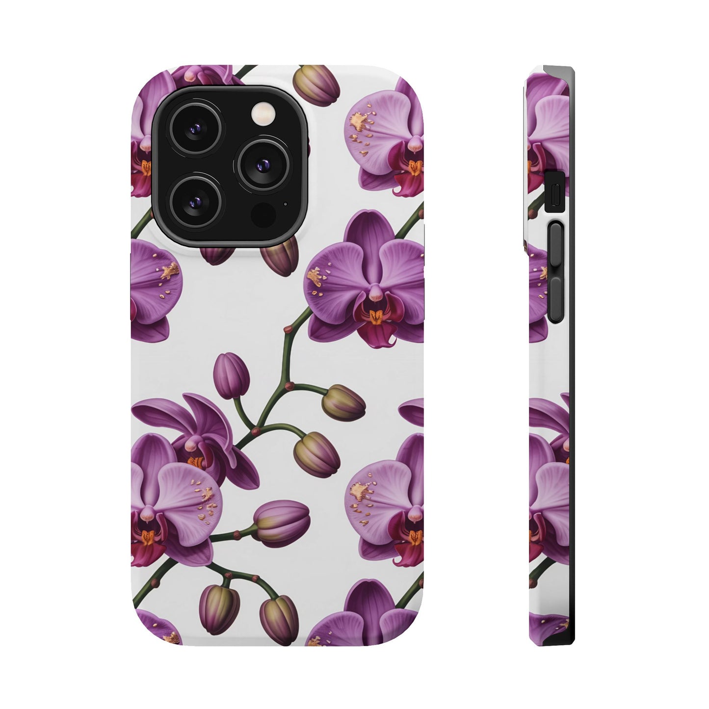 Purple Orchid Design iPhone Tough Case