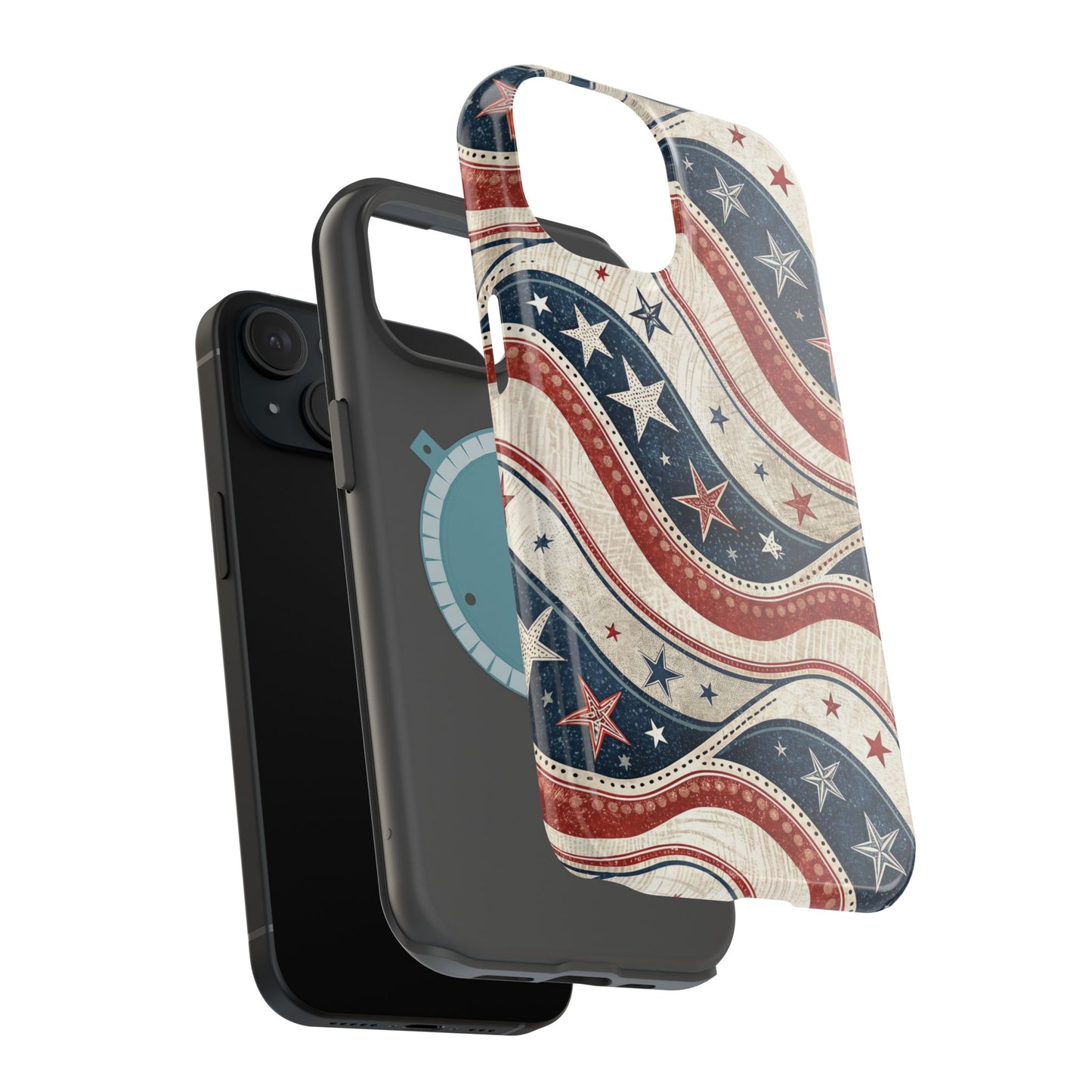 Vintage Patriotic Inspired Ribbon iPhone Case
