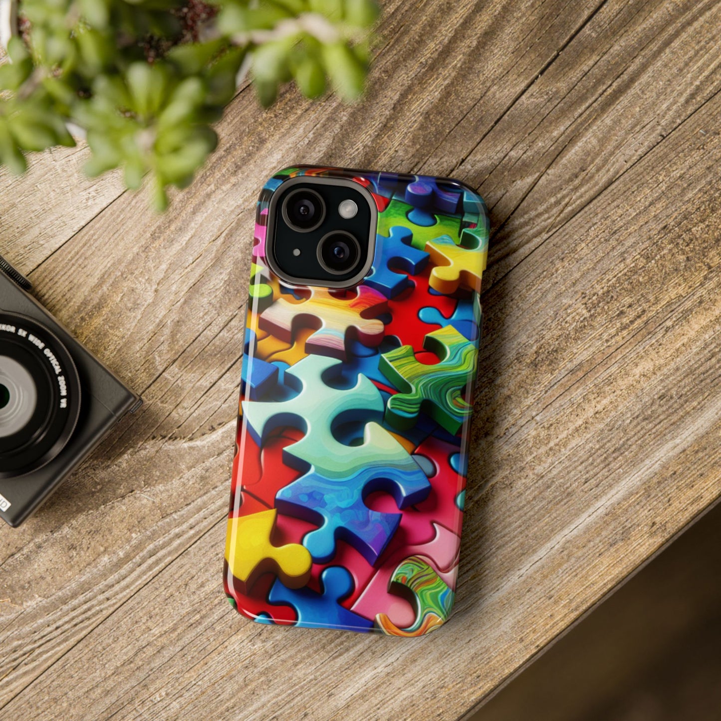 Rainbow Puzzle iPhone Tough Case