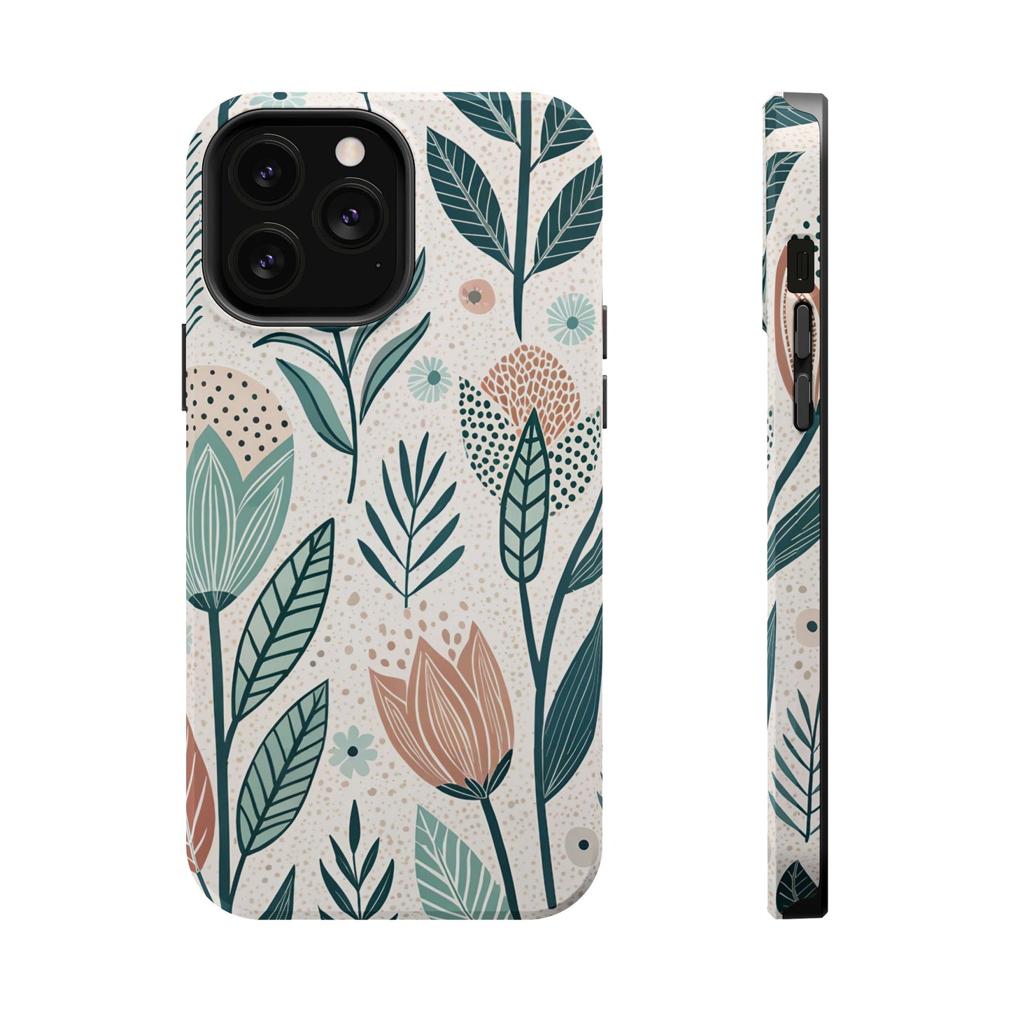 Swedish Inspired Floral design iPhone Tough Case