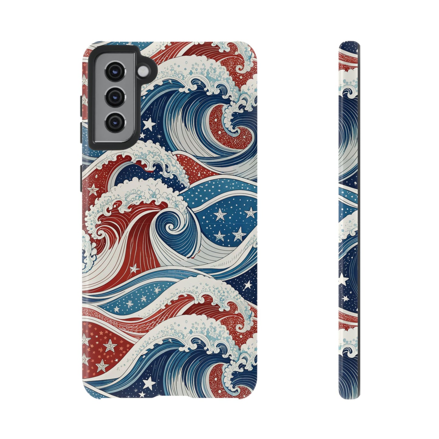 Patriotic Waves Samsung Tough Case Phone Case