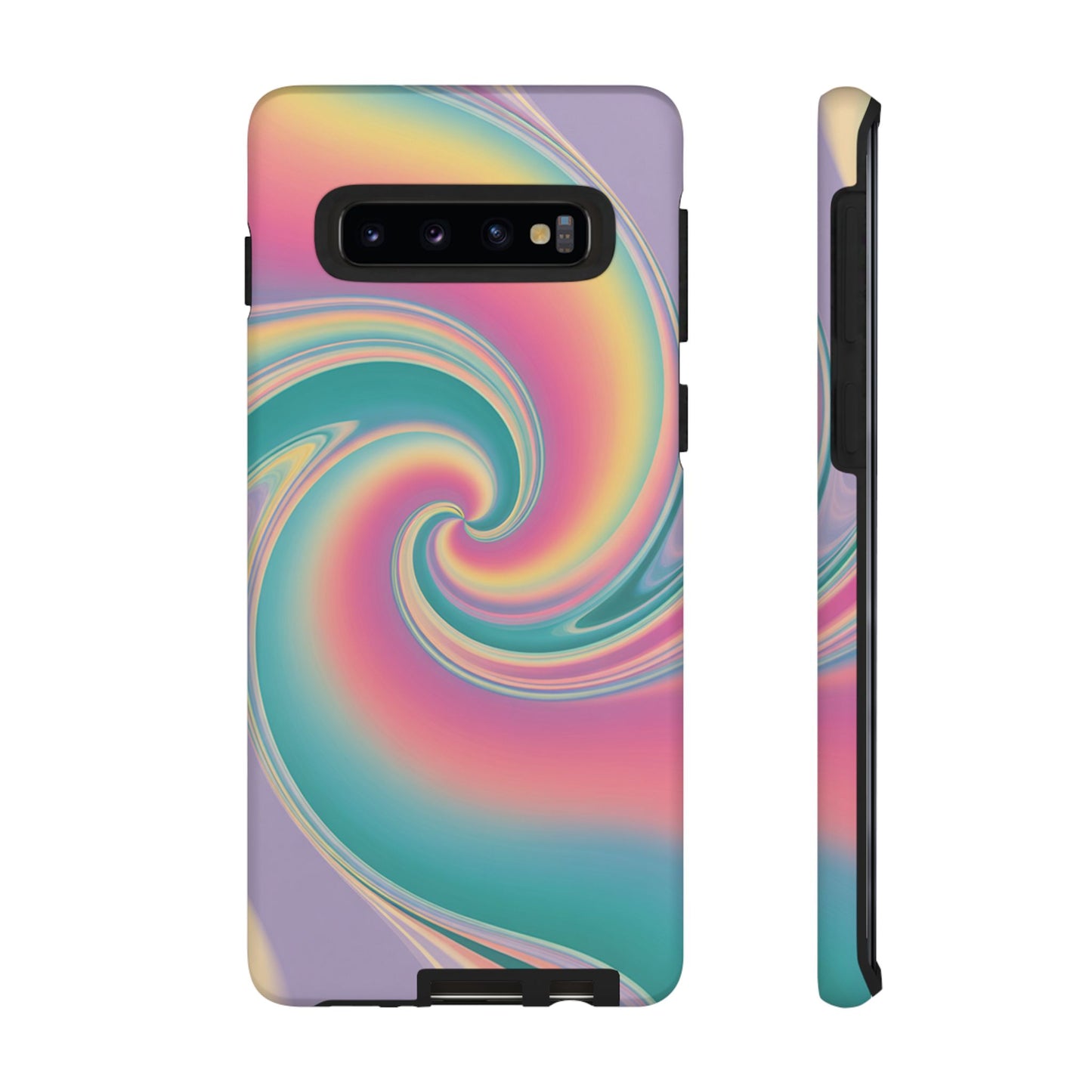 Cotton Candy Rainbow Swirl Design Samsung Tough Case