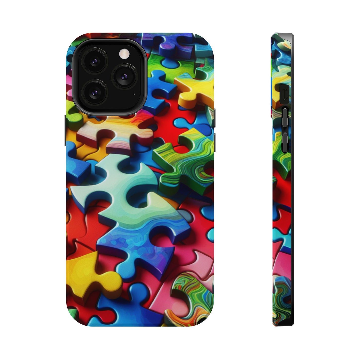 Rainbow Puzzle iPhone Tough Case