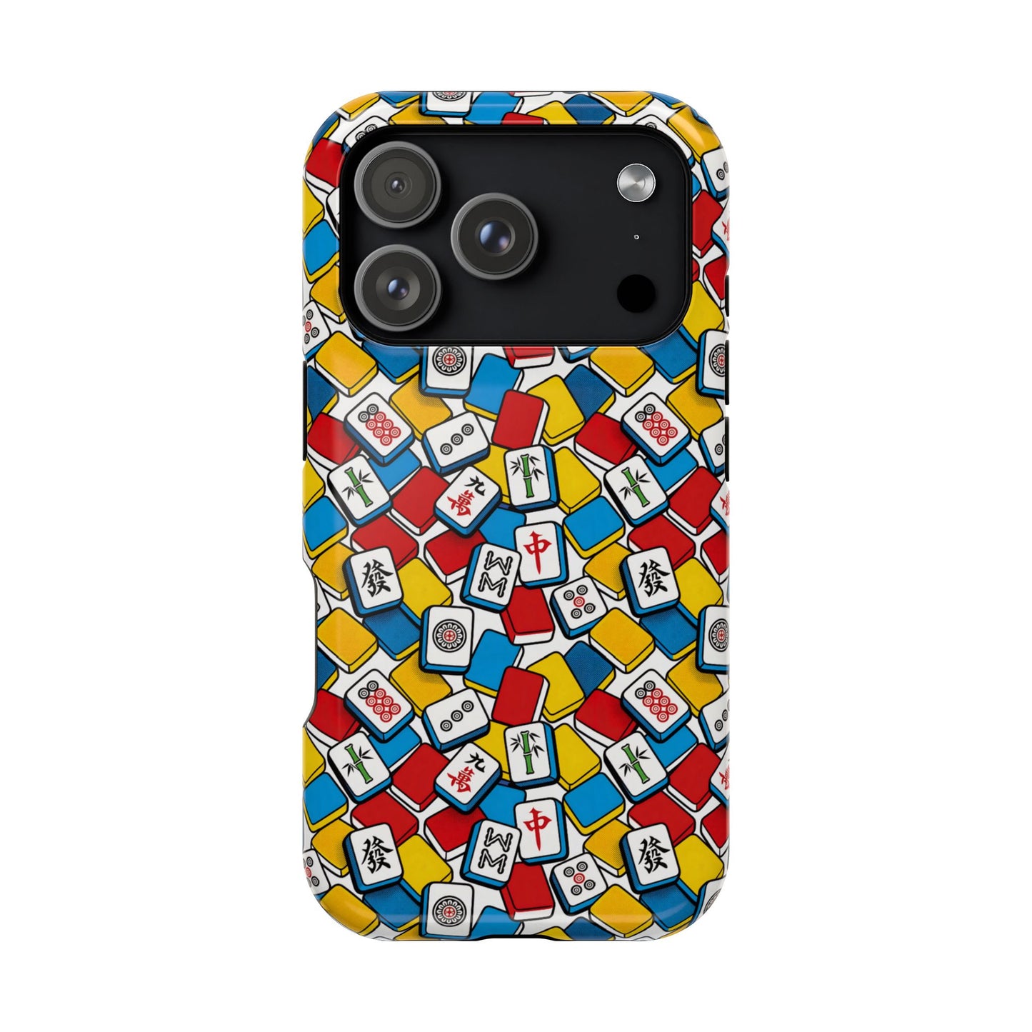 Mahjong-Inspired Vibrant iPhone Case — Magnetic Impact-Resistant