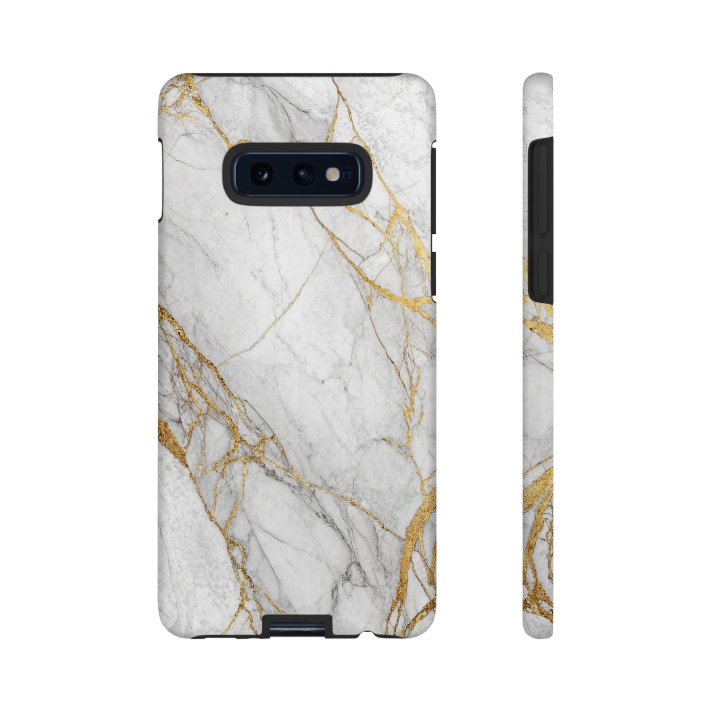 Golden White Marble Samsung Phone Case