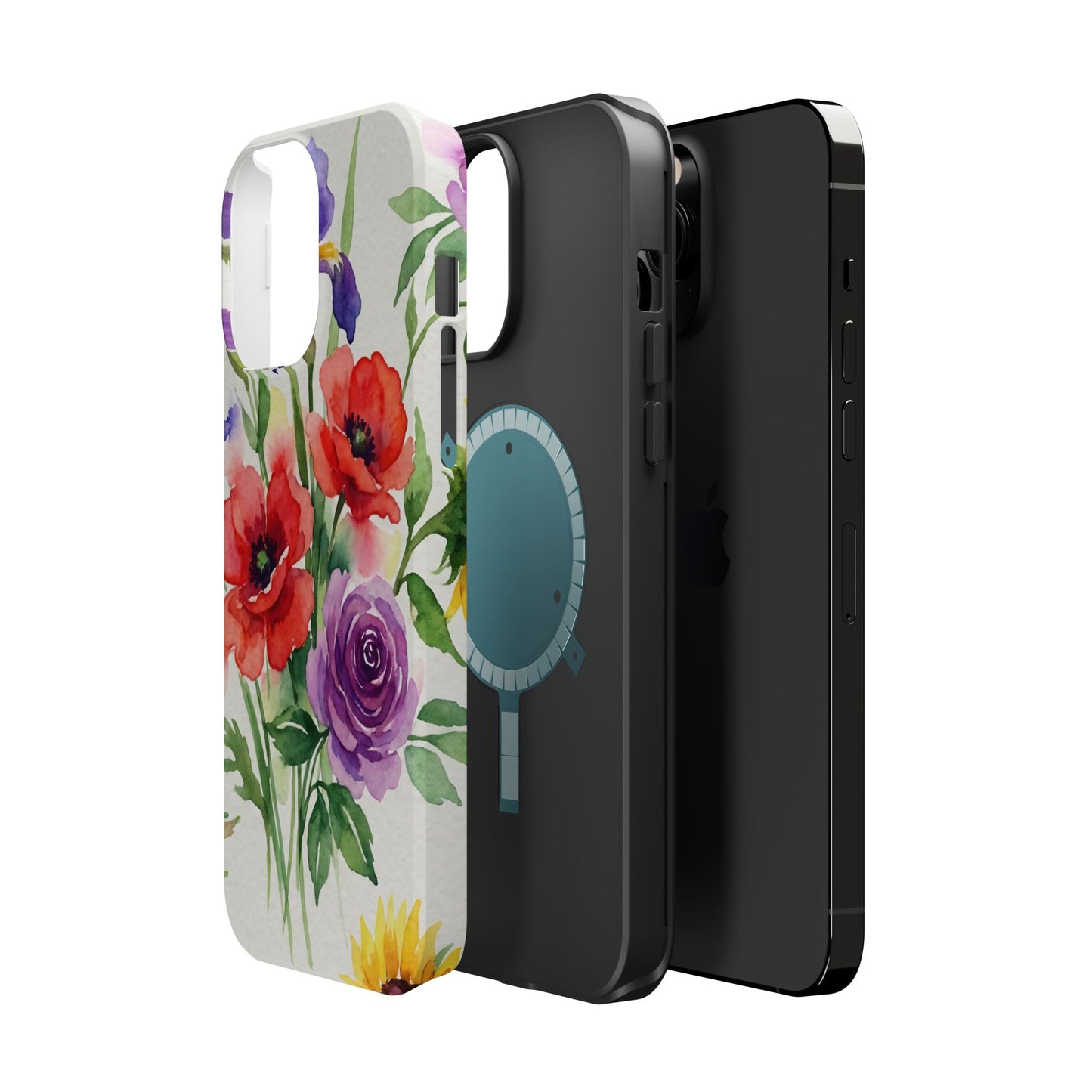 iPhone Case — Watercolor Bouquet Magnetic Impact-Resistant Case