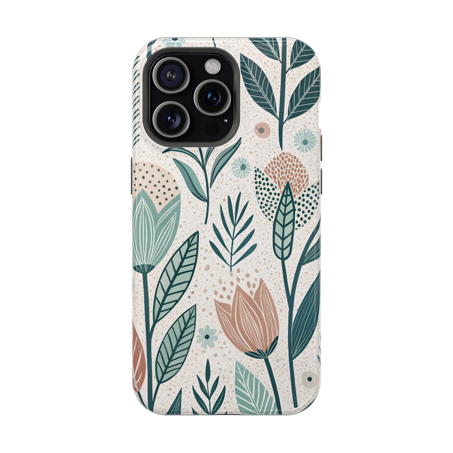 Swedish Inspired Floral design iPhone Tough Case