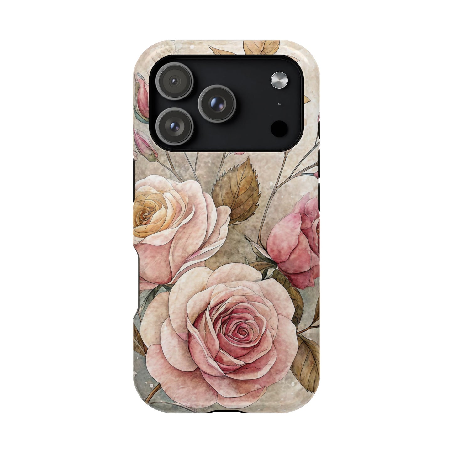 Vintage Rose iPhone Tough Case