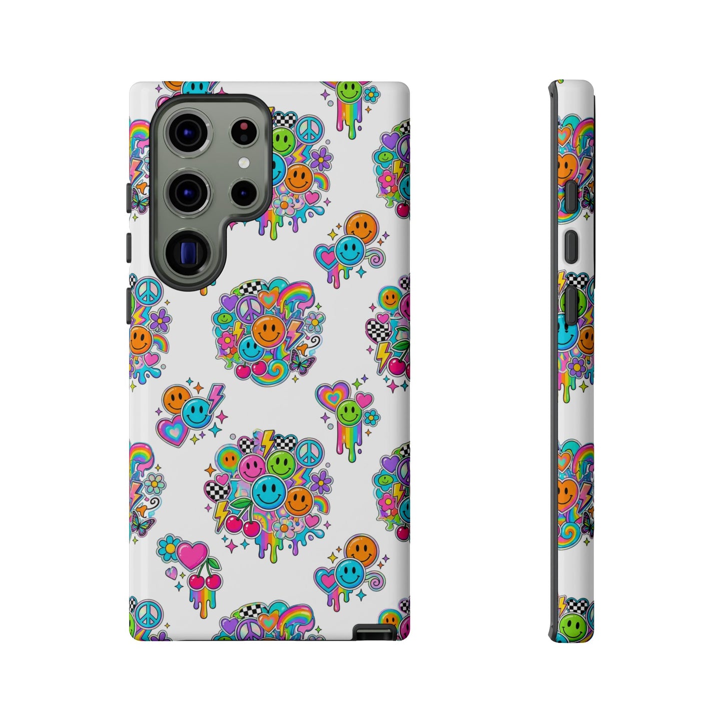 Retro Dopamine-Inspired Samsung Tough Phone Case