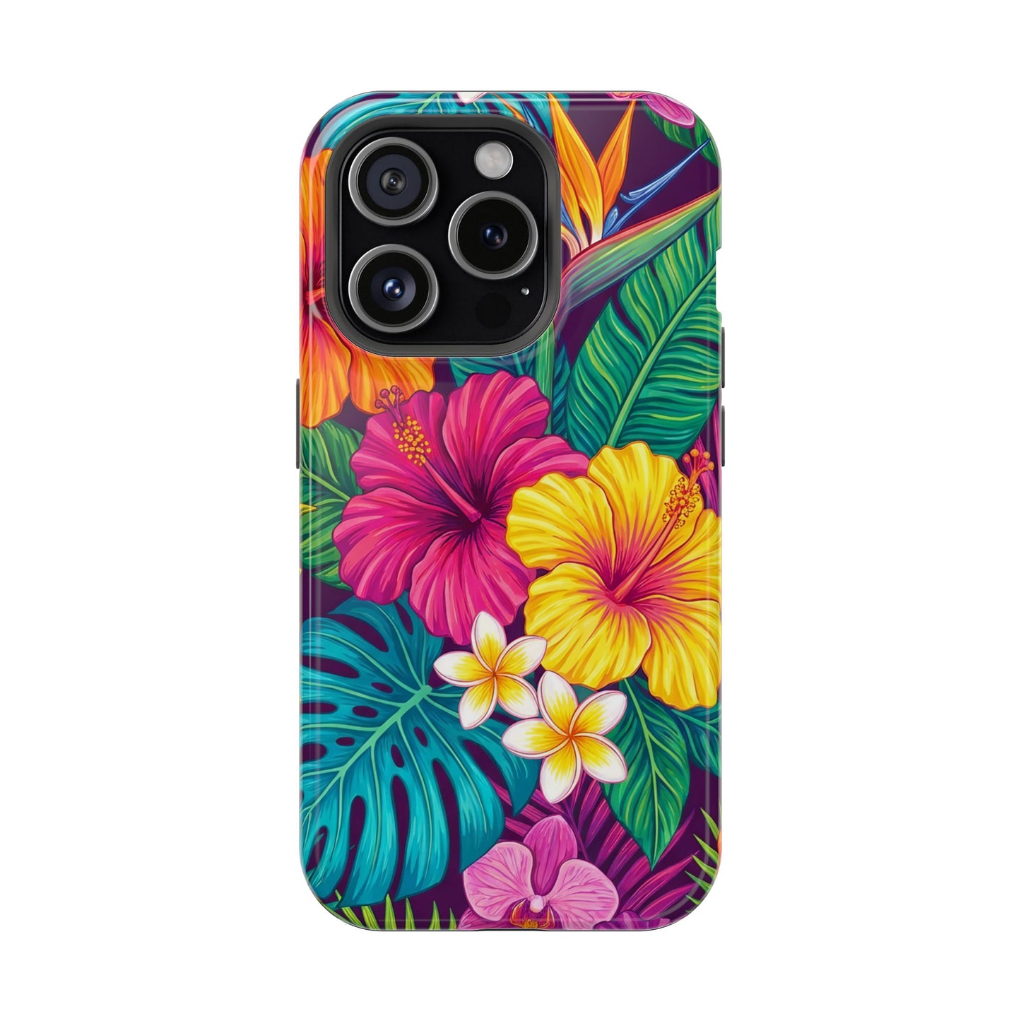 Vibrant Tropical iPhone Tough Case — Magnetic Impact-Resistant