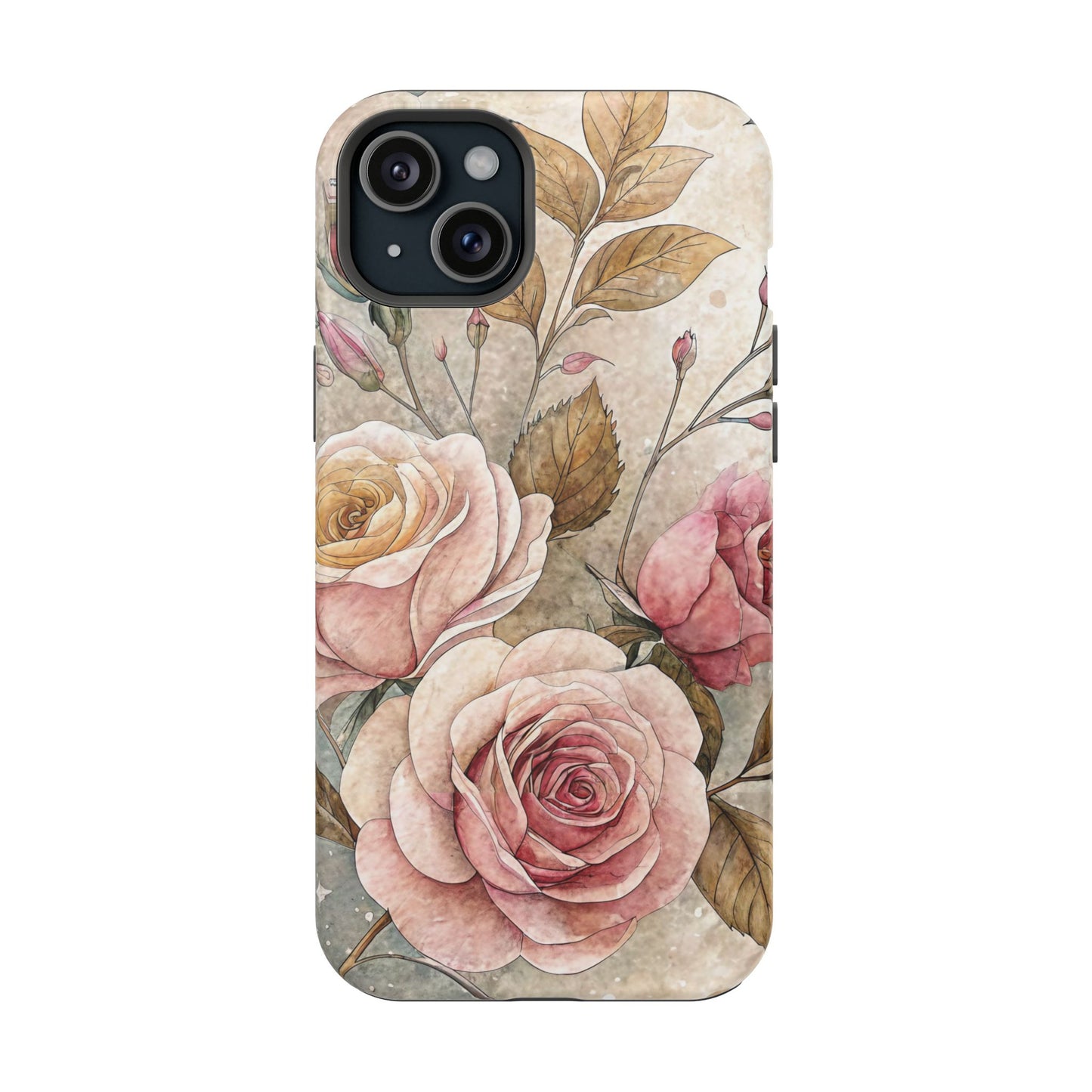 Vintage Rose iPhone Tough Case